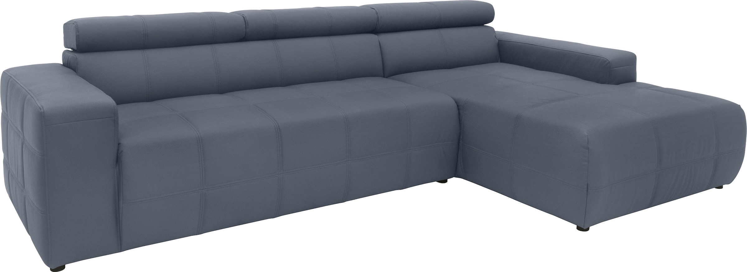 DOMO collection Ecksofa »Brandon B/T/H: 289/177/80 cm, whlw. mit Sitztiefenverstellung, L-Form«, mit Kopfteilverstellung, wahlweise Sitztiefenverstellung, L-Form