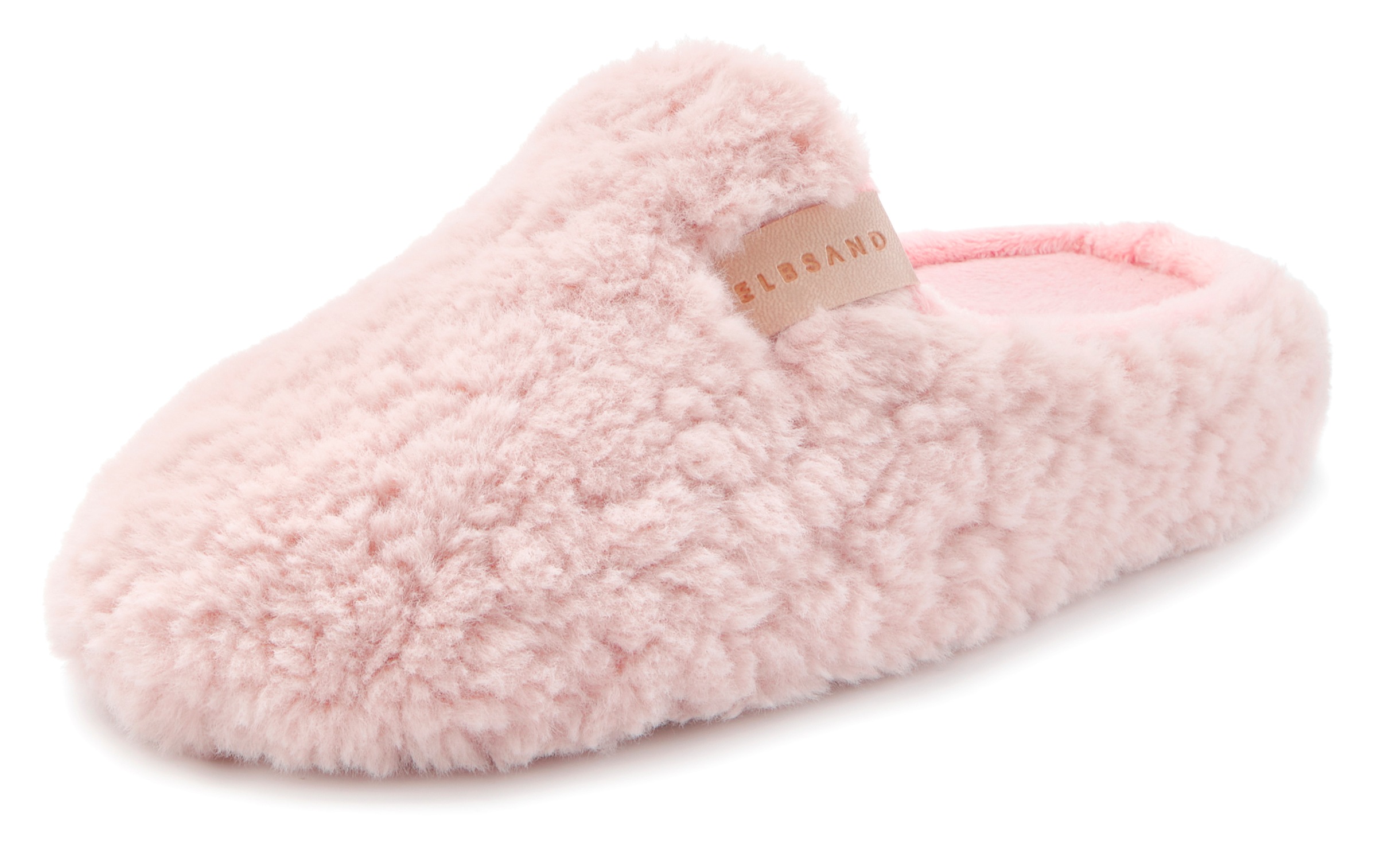 Elbsand Pantolette "Hausschuh, Pantoffel, Mule" mit kuscheligem Fellimitat günstig online kaufen