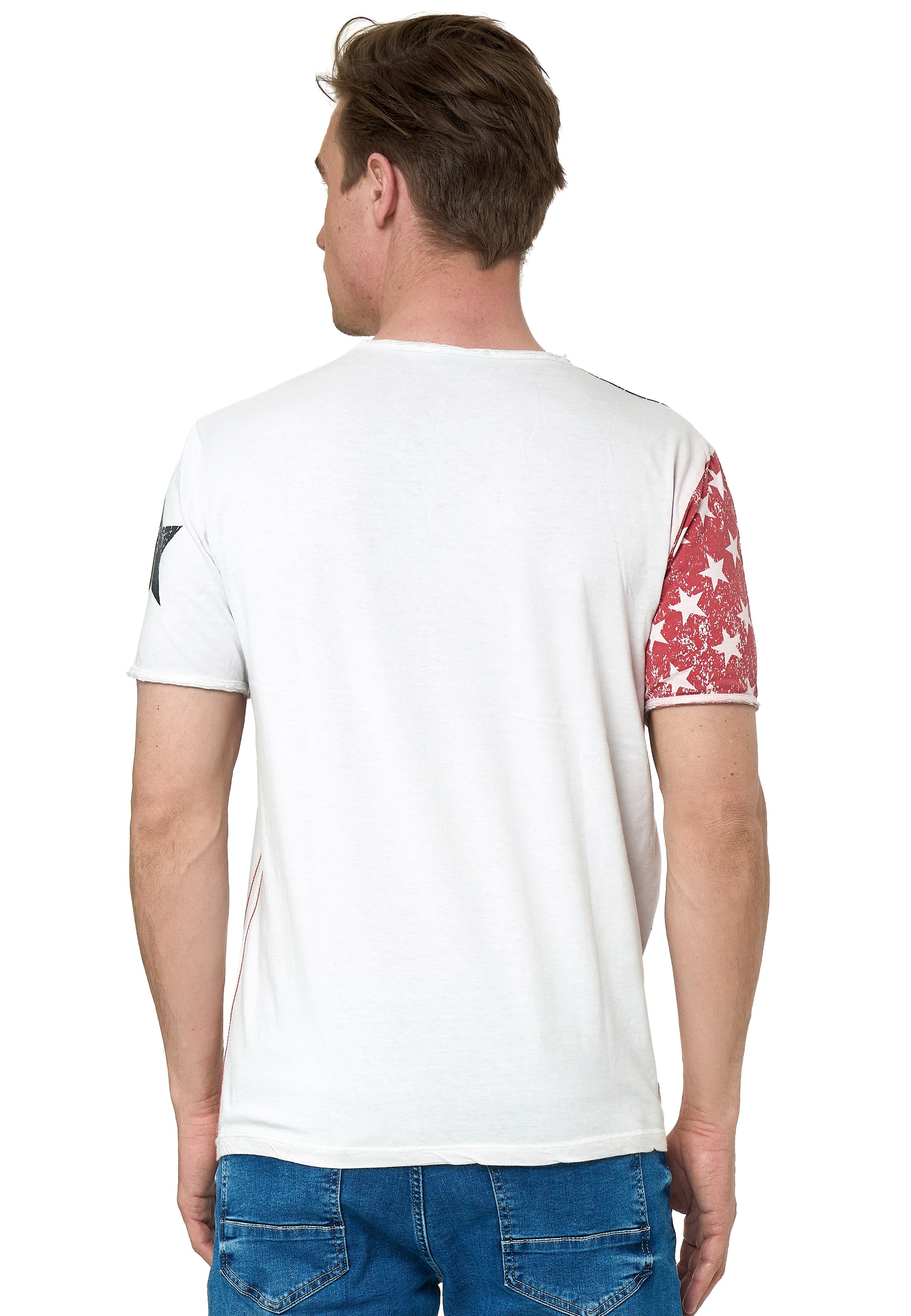 Rusty Neal T-Shirt, mit V-Neck