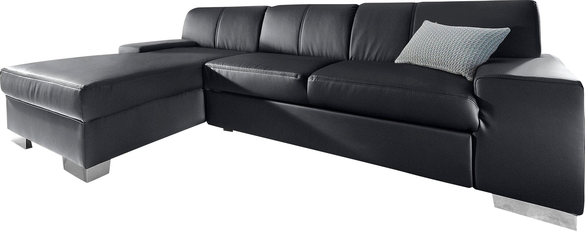 DOMO collection Ecksofa »Star, zeitlose Formensprache, elegante Optik, L-Form«, wahlweise mit Bettfunktion