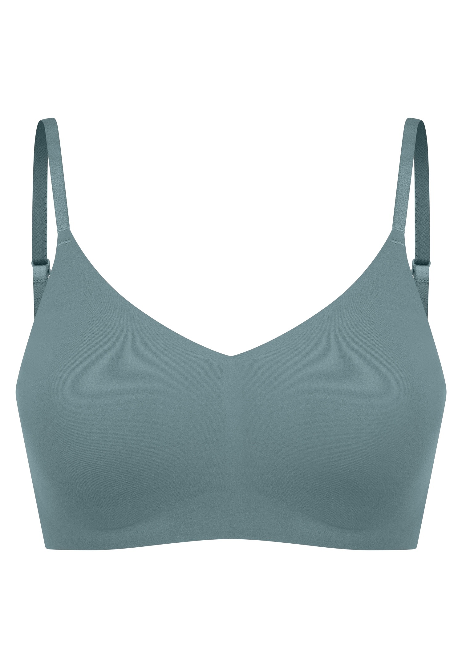 Schiesser Bustier »Invisible Soft«, Mikrofaser, herausnehmbare Pads, V-Ausschnitt, Lasercut-Abschlüsse