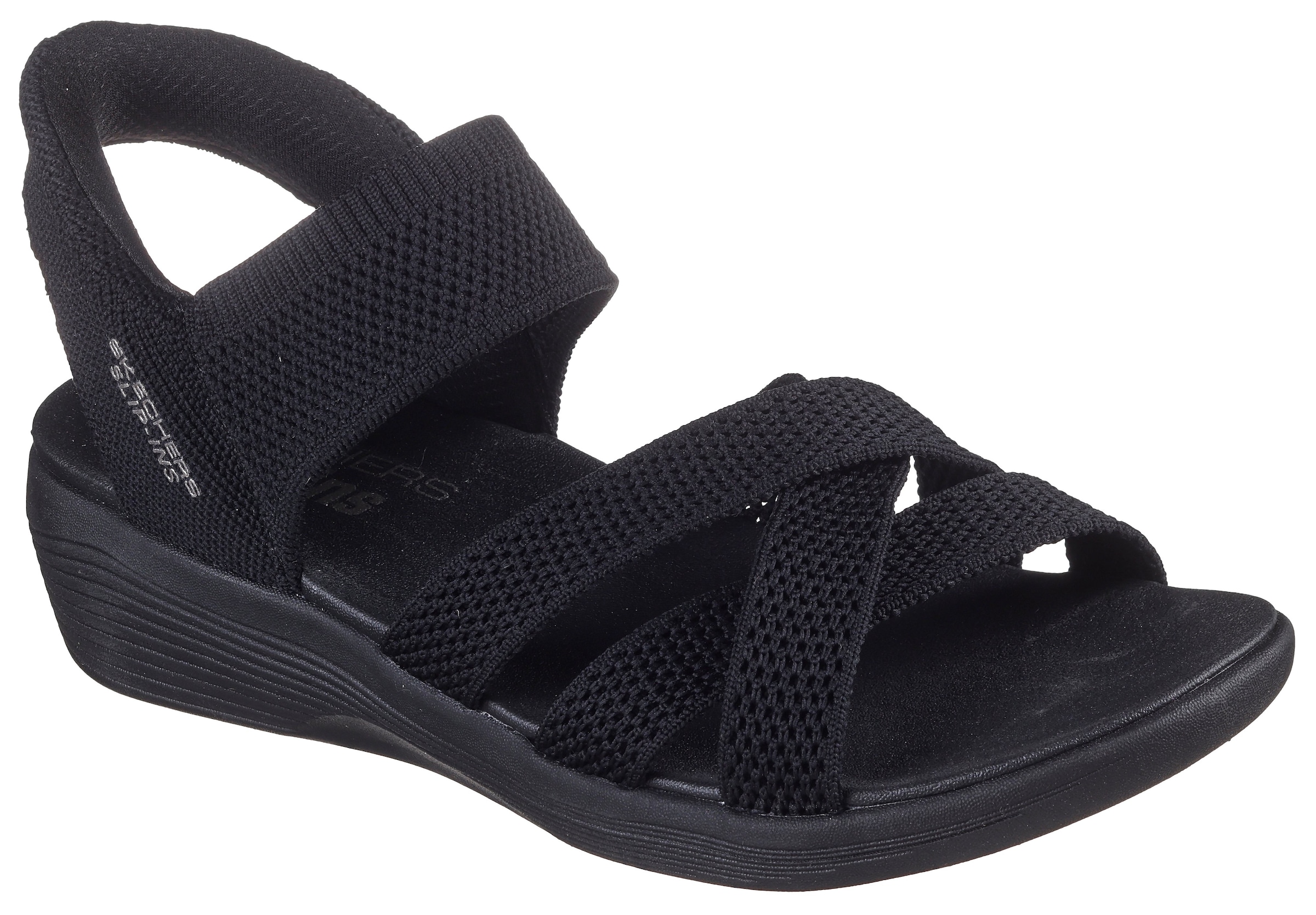 Skechers Keilsandalette "ARYA", Freizeitschuh, Sandale in veganer Verarbeit günstig online kaufen