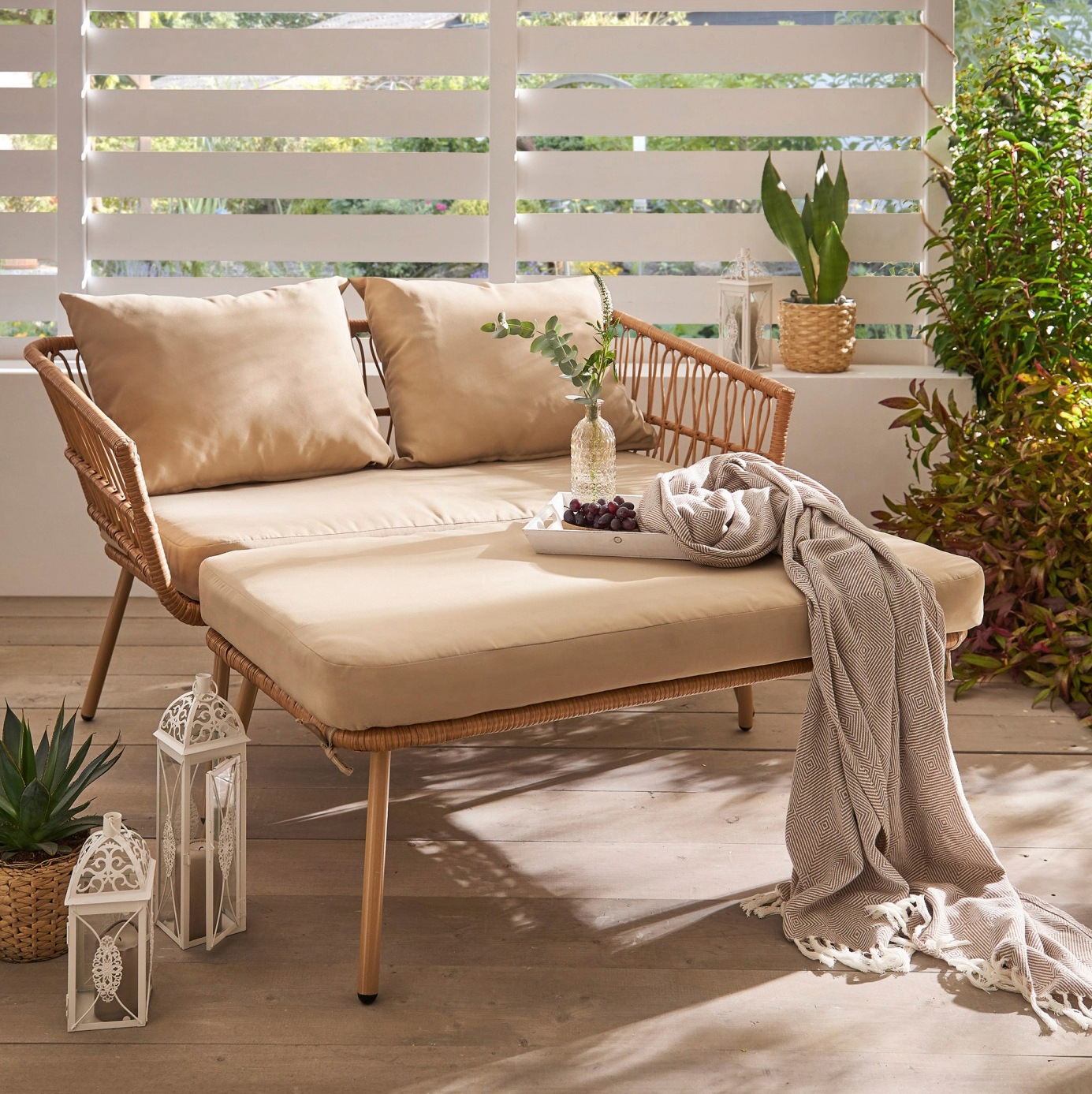 my Flair Gartenliege "Mariane" inkl. Hocker günstig online kaufen