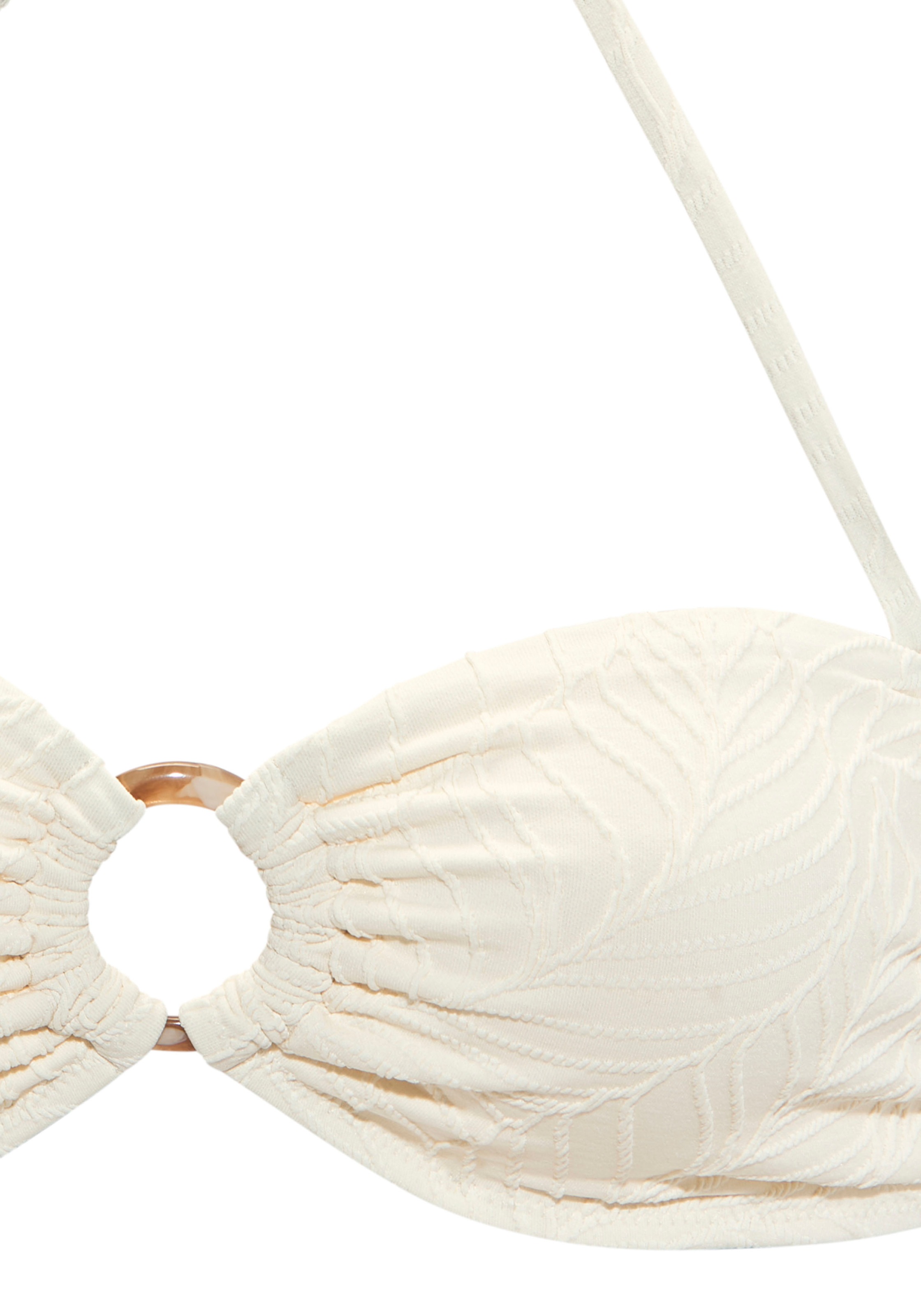 LASCANA Bandeau-Bikini-Top »Fay«, aus eleganter Strukturware