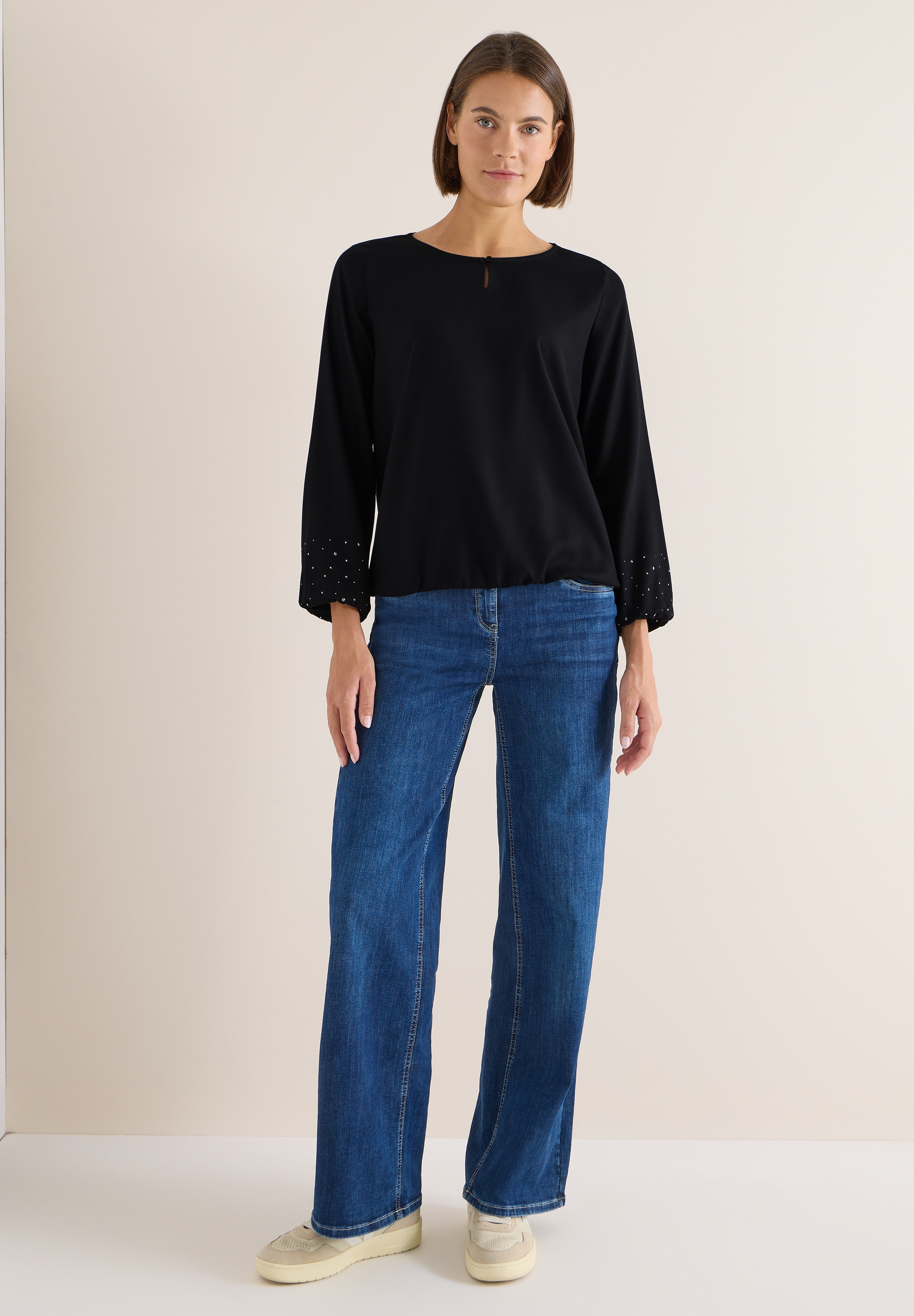 Cecil Langarmbluse aus softer Viskose