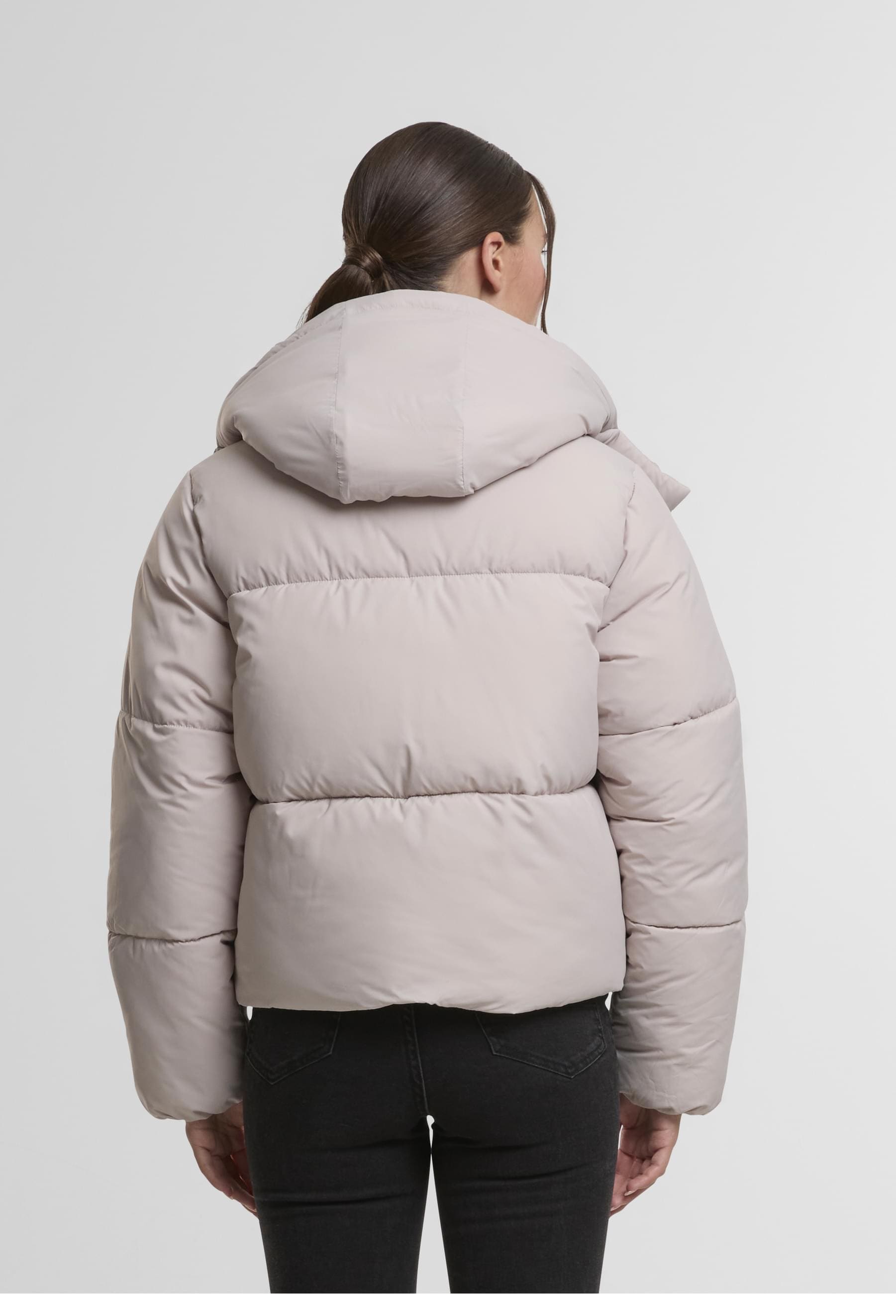 URBAN CLASSICS Winterjacke »Urban Classics Ladies Hooded Collar Puffer Jacket«, (1 St.), mit Kapuze