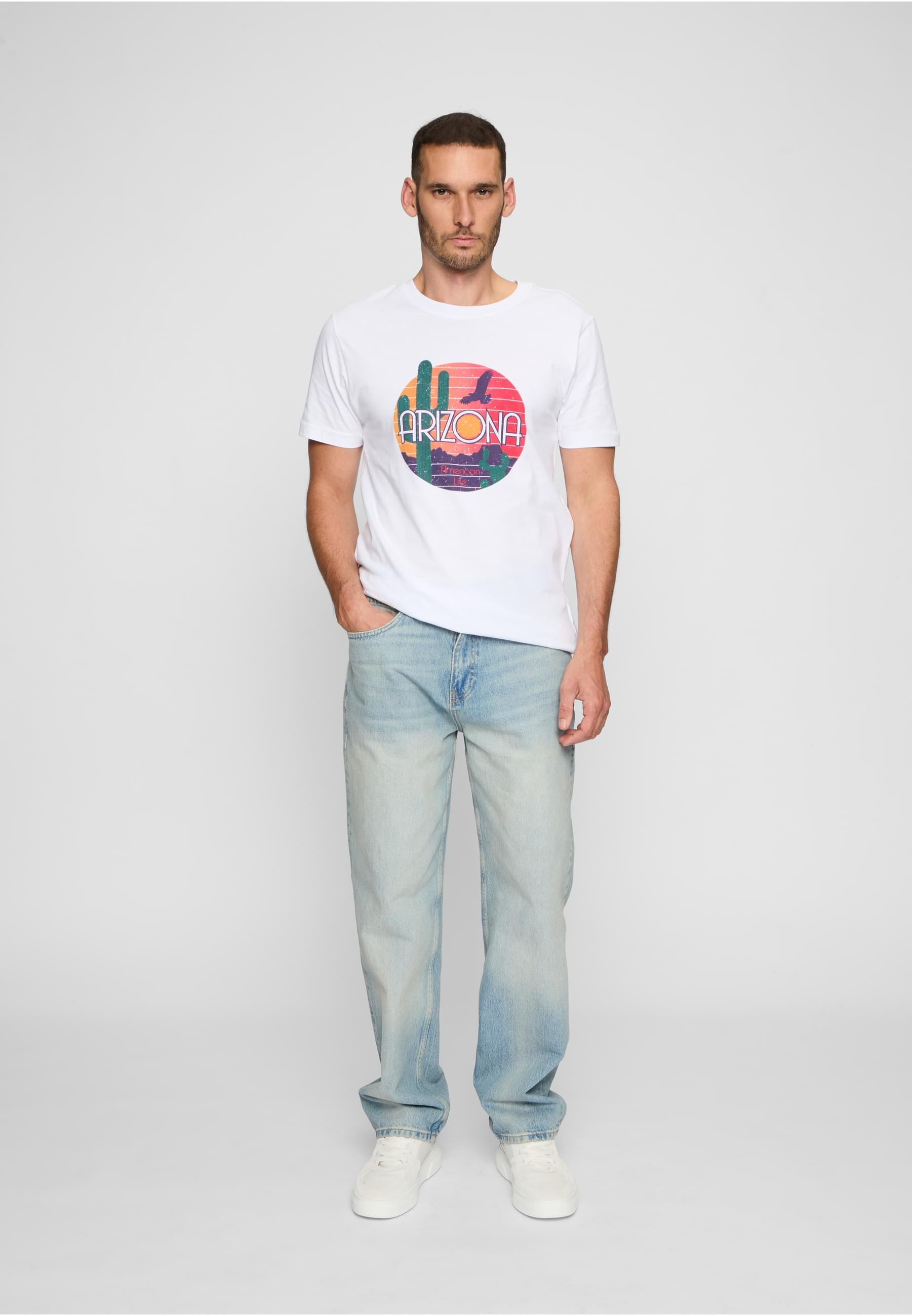 MisterTee T-Shirt »MisterTee Herren American Life Arizona Tee«, (1 tlg.)