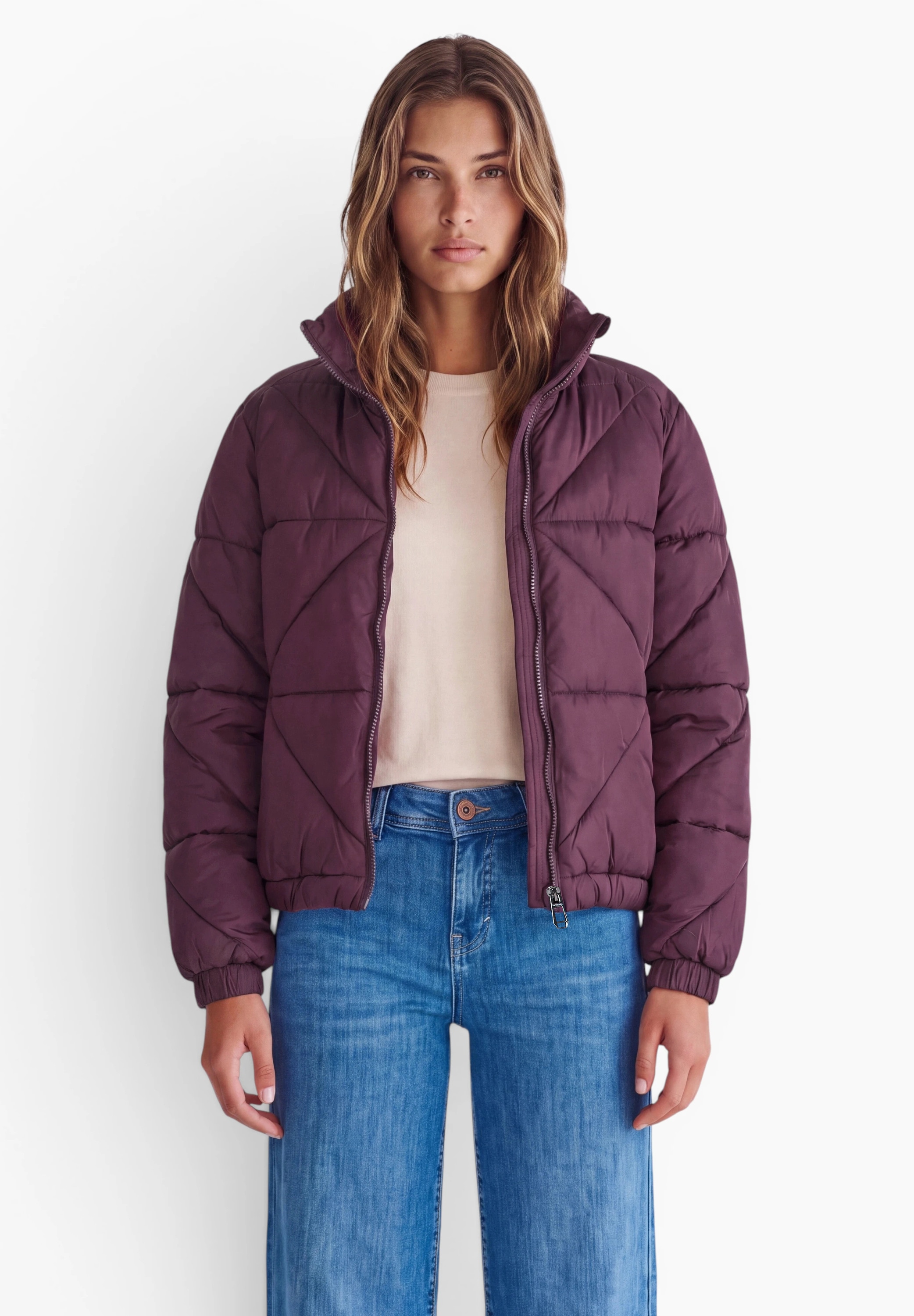 STREET ONE STUDIO Steppjacke ohne Kapuze daunenfrei