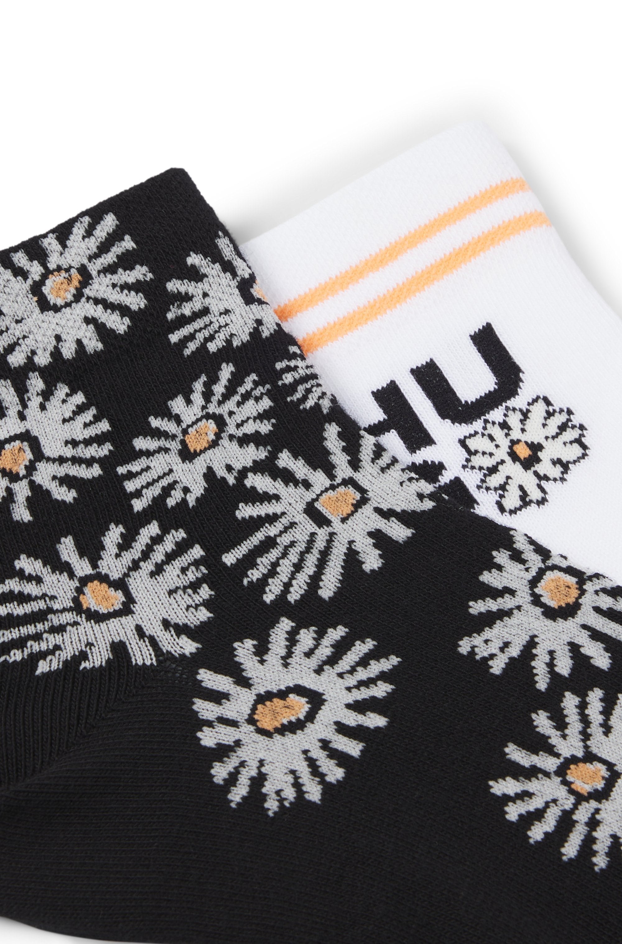 HUGO Underwear Socken »2P SH DAISY CC W«, (Packung, 2 Paar, 2er Pack), mit Blumenmotiv