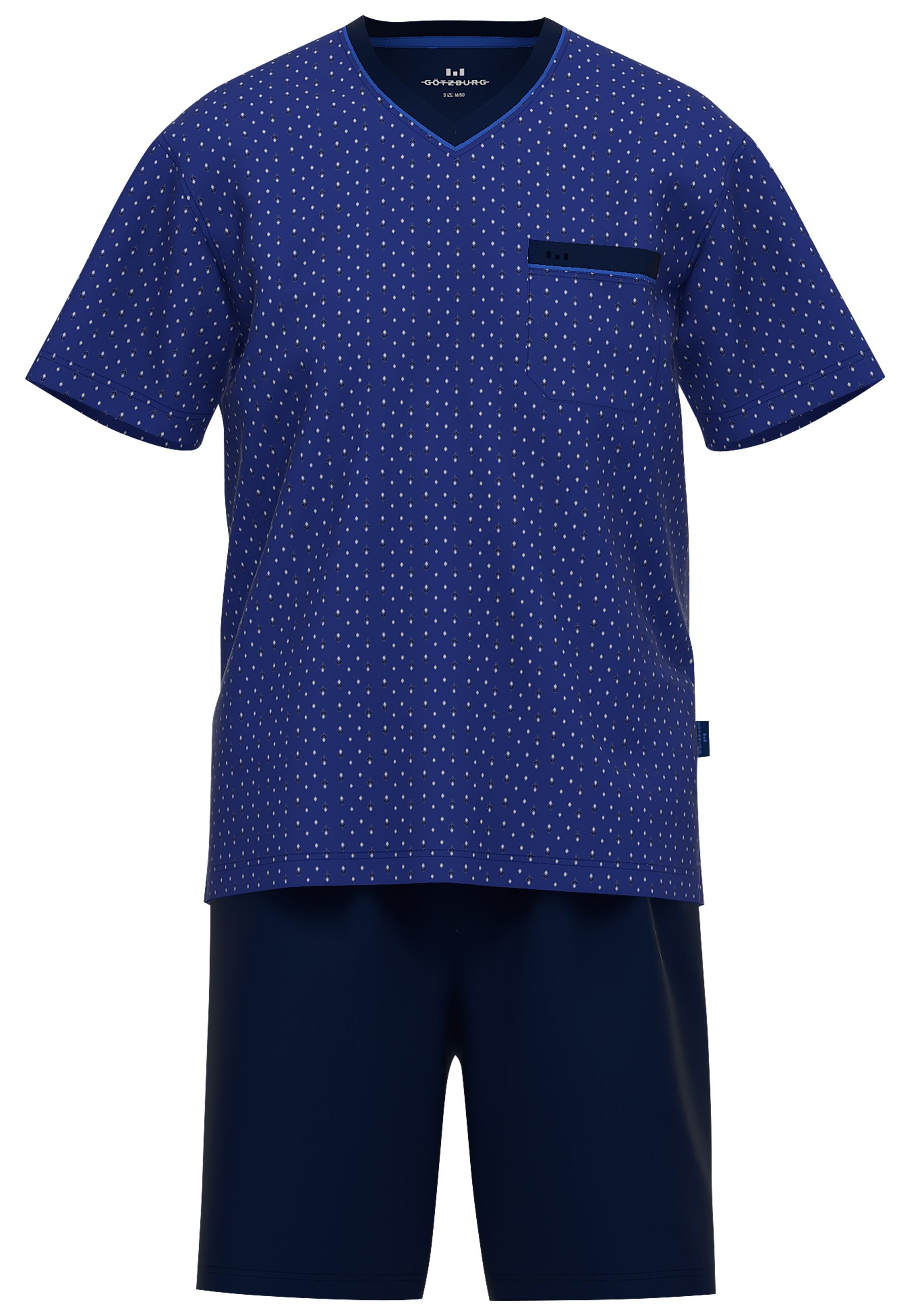 GÖTZBURG Shorty "Waterford", 2 Stk. Kurzarm, V-Ausschnitt, kurze Hose, Baum günstig online kaufen