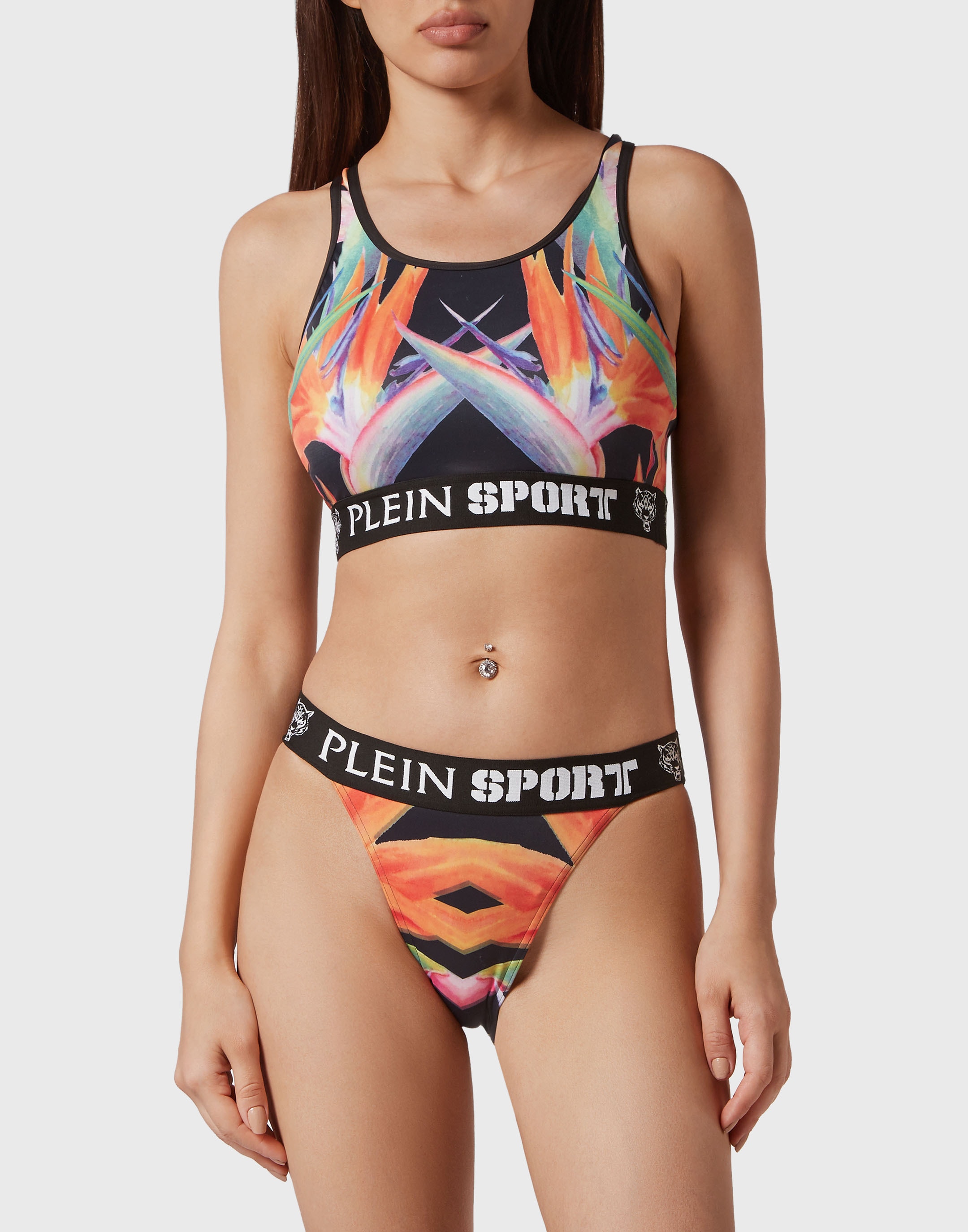 PLEIN SPORT Triangel-Bikini "Flowers" günstig online kaufen
