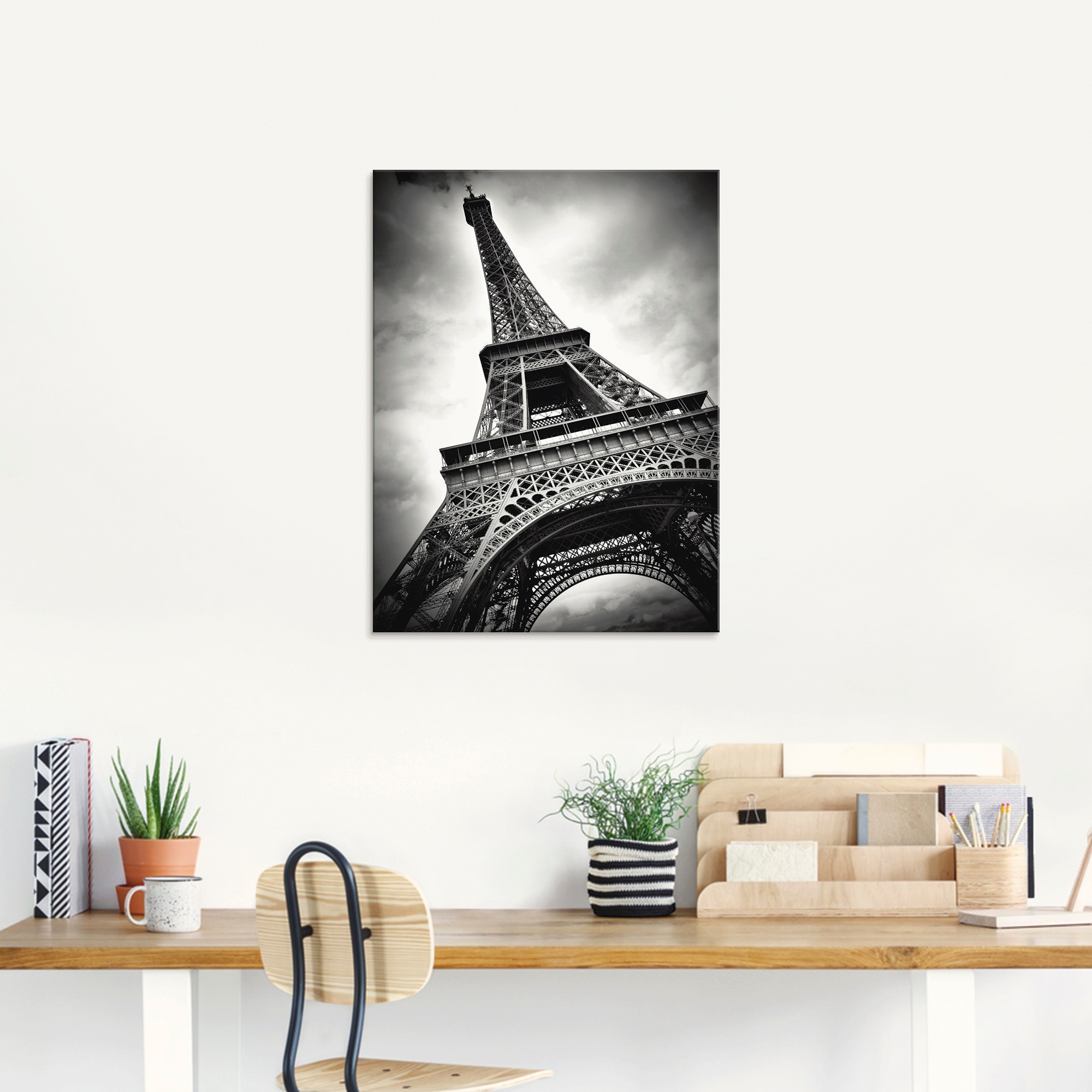 Artland Glasbild »Eiffelturm Paris«, Gebäude, (1 St.), in verschiedenen Größen