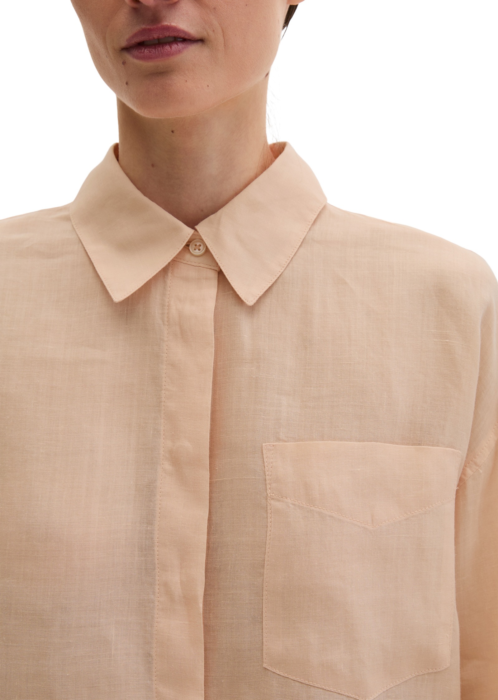 Marc O'Polo Langarmbluse »aus weicher Ramiefaser«