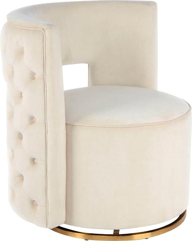 Kayoom Sessel "Drehsessel Beverly 125, drehbar, Gestell aus Eisen,samtige O günstig online kaufen