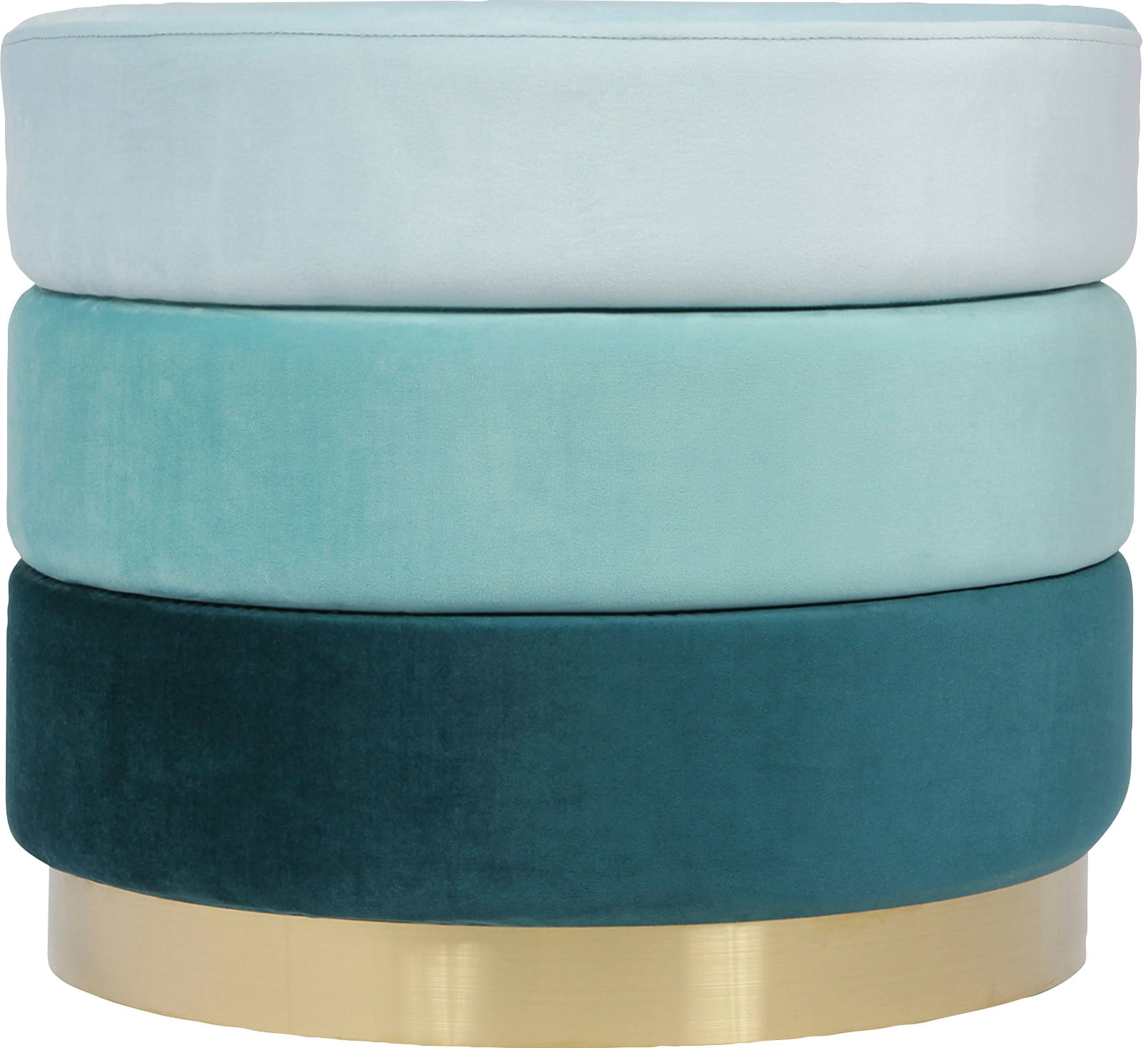 Kayoom Sitzhocker "Hocker Elyse, Edler Touch durch goldenen Sockel" 1 tlg. günstig online kaufen