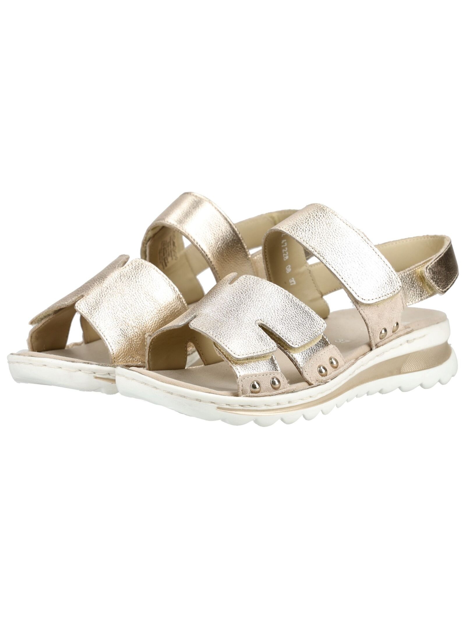 Riemchensandale ARA "Ara Sandalen Leder", Damen, Gr. 40, sand, Leder, Schuhe Riemchensandale 6