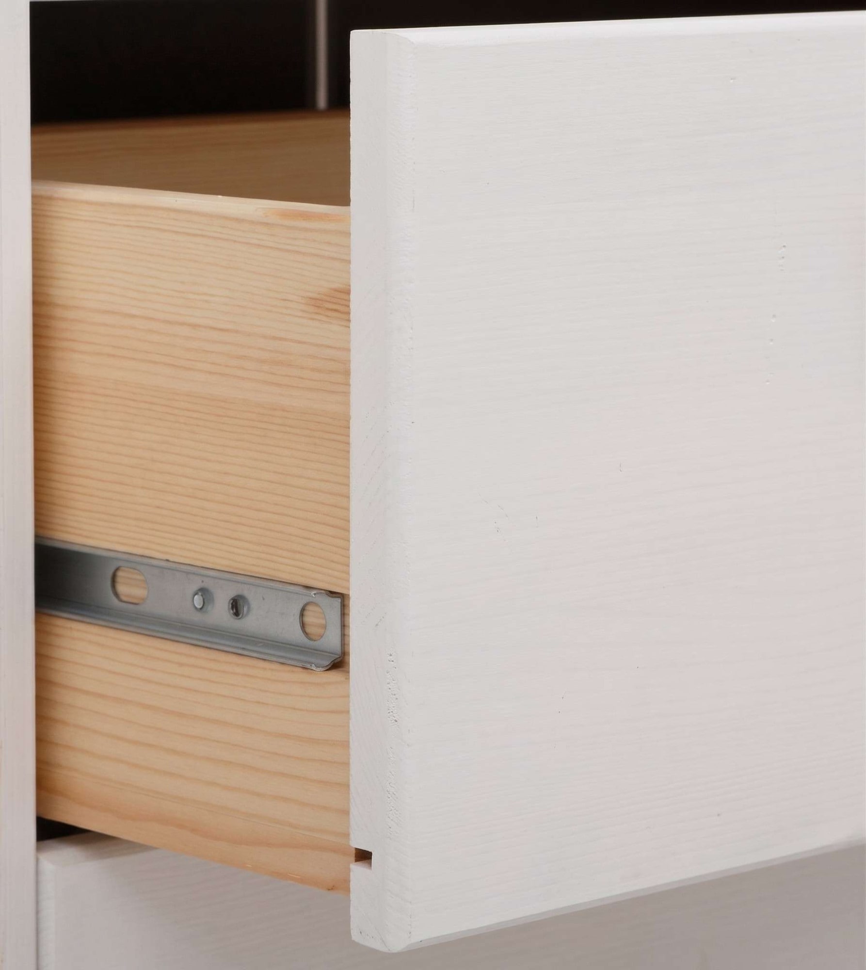 OTTO home Buffet »Mikkeli Küchenbuffet mit 2 Glastüren, Metallgriffe« aus massiver FSC®-zertifizierter Kiefer, moderner Landhausstil