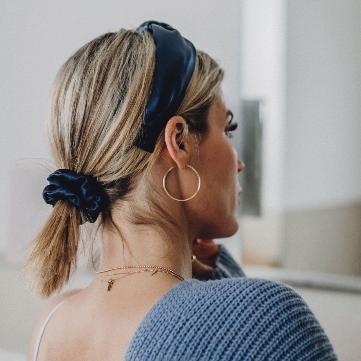 AILORIA Seidentuch »Set 3 Scrunchies M aus Seide DOUX«