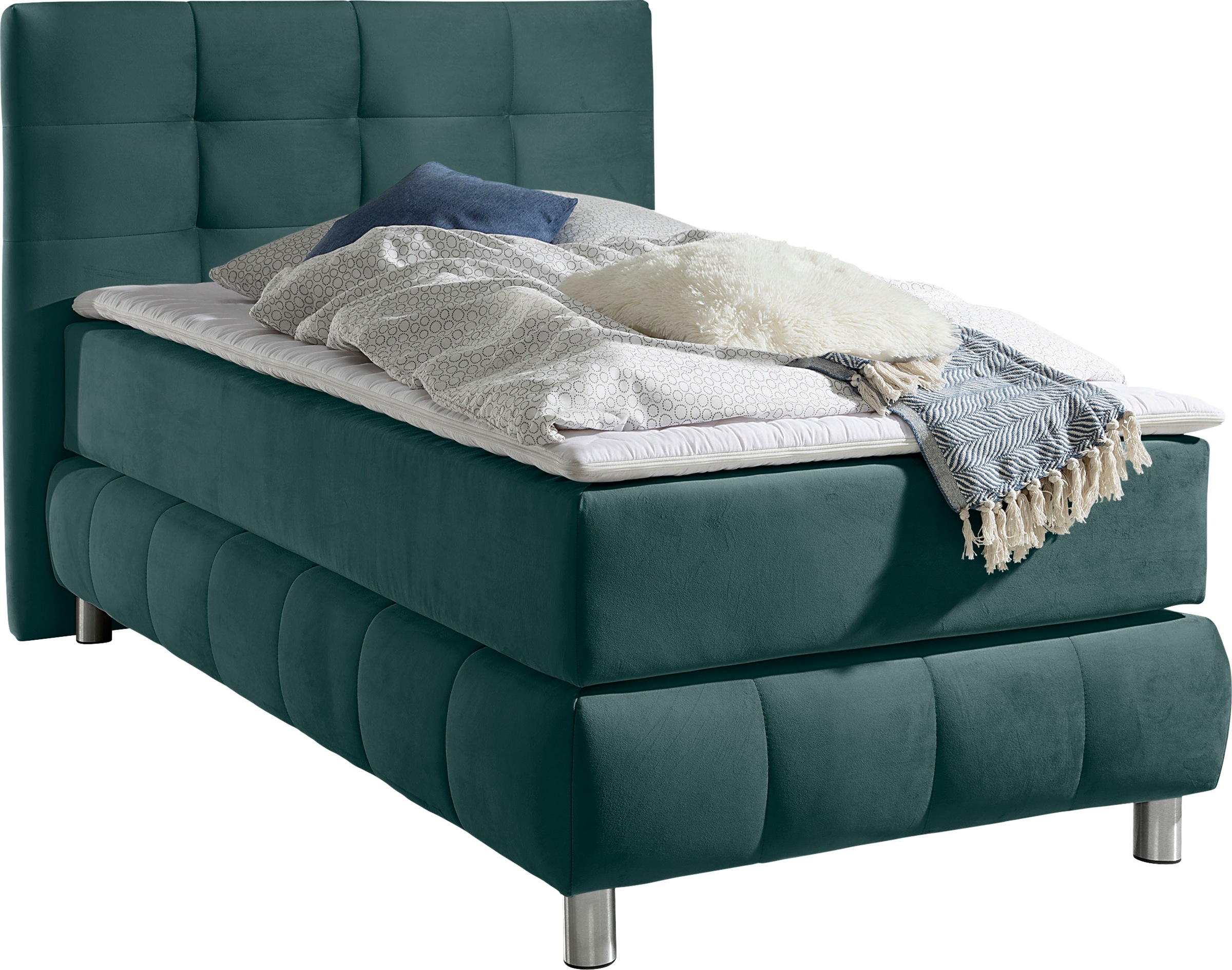 Home affaire Boxspringbett "Salo" incl. Topper, 6 Breiten, 2 Härtegrade, TF günstig online kaufen