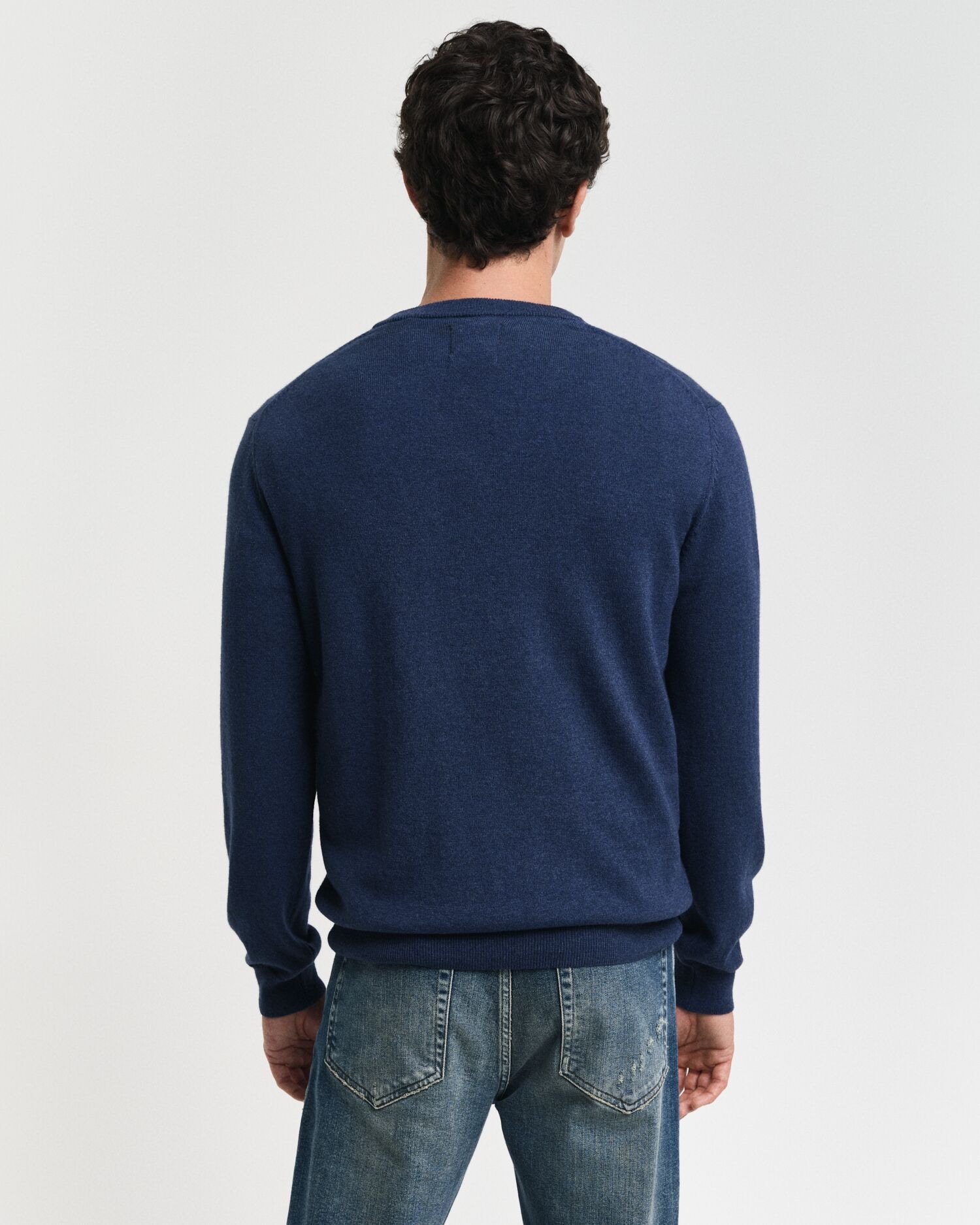 Gant V-Ausschnitt-Pullover »COTTON/WOOL«, normale Passform, Strickpullover