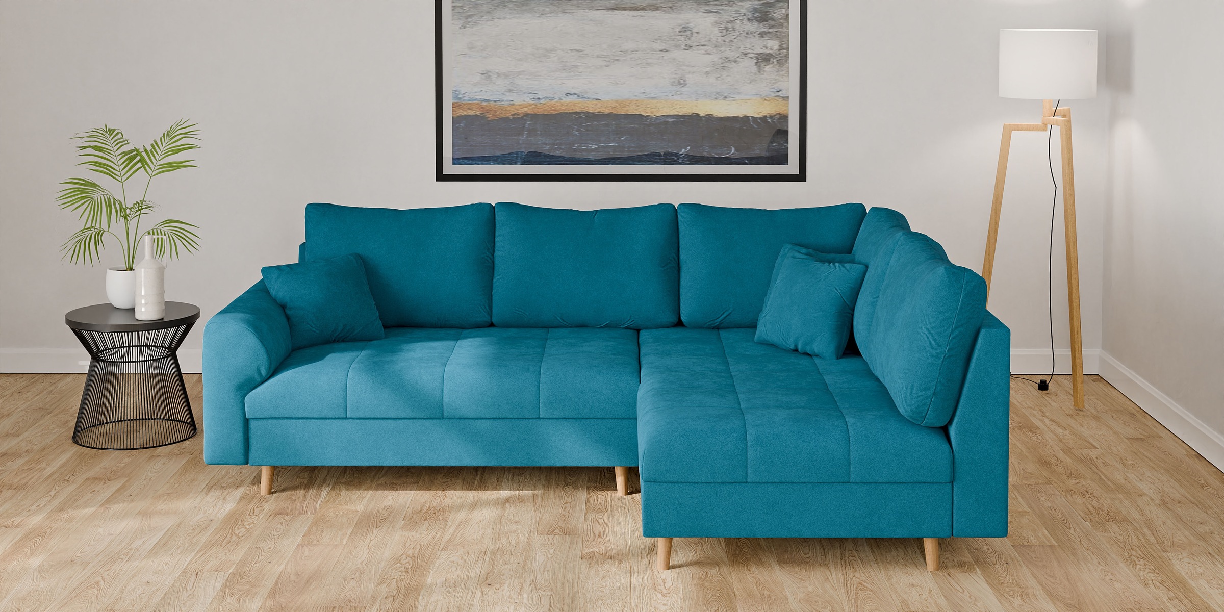 Home affaire Ecksofa "CHARRE L-Form mit Ottomane, Maße B/T/H: 231/161/81 cm günstig online kaufen