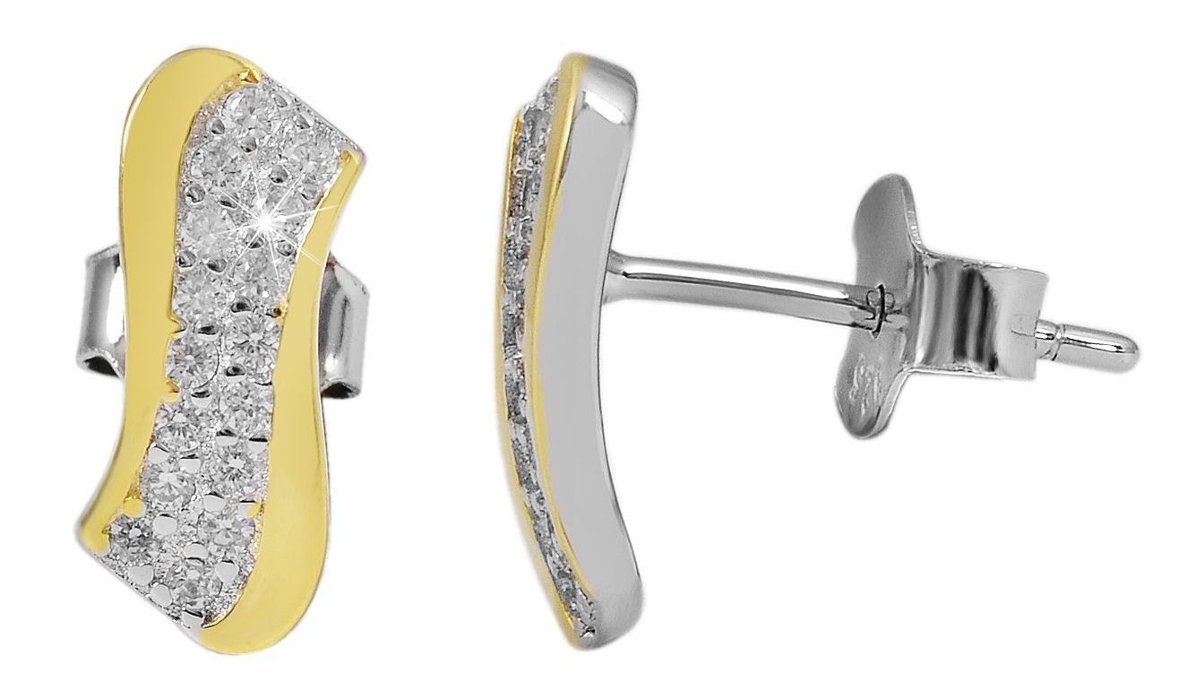 Adelia´s Paar Ohrhänger "Damen Ohrringe – Ohrstecker aus 925 Silber mit Zir günstig online kaufen