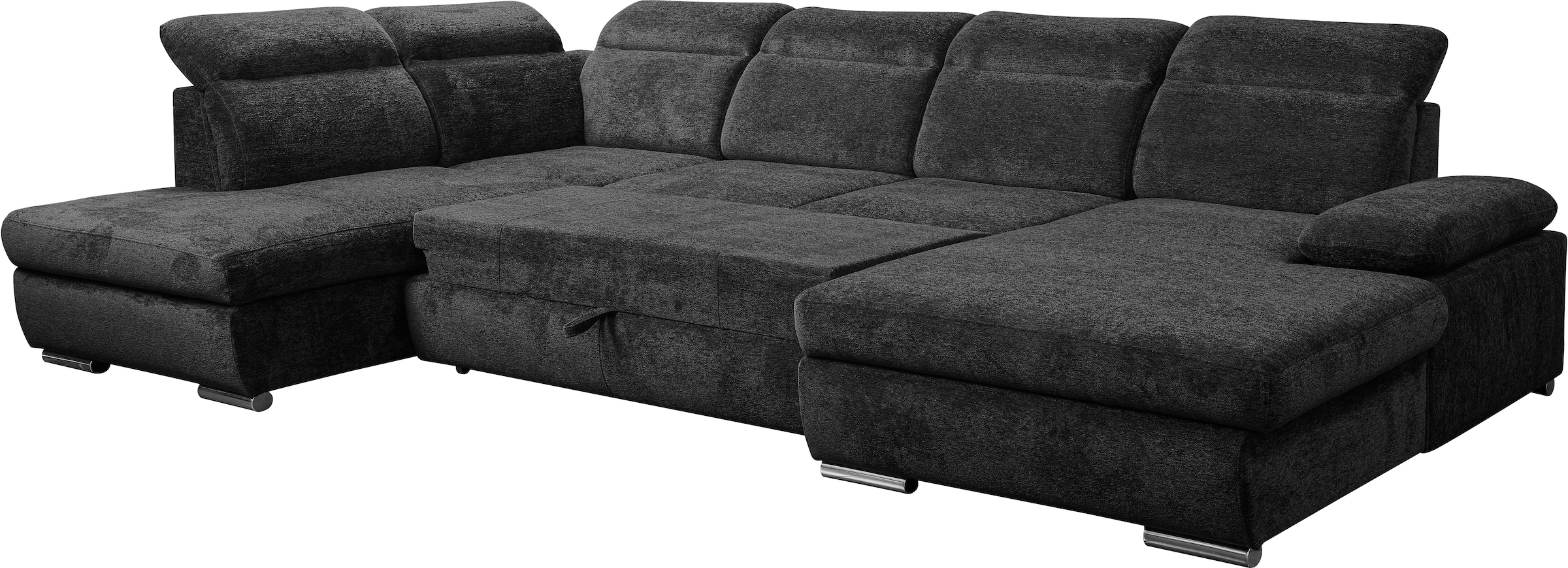 WERK2 Wohnlandschaft »Cordoba inkl. Bett, Bettkasten und Kopfteilfunktion, Breite 359cm«