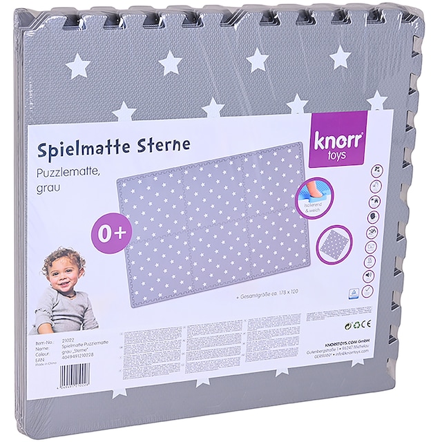 Knorrtoys® Puzzle »Softteppich Matte, grau«, Puzzlematte, Bodenpuzzle | BAUR