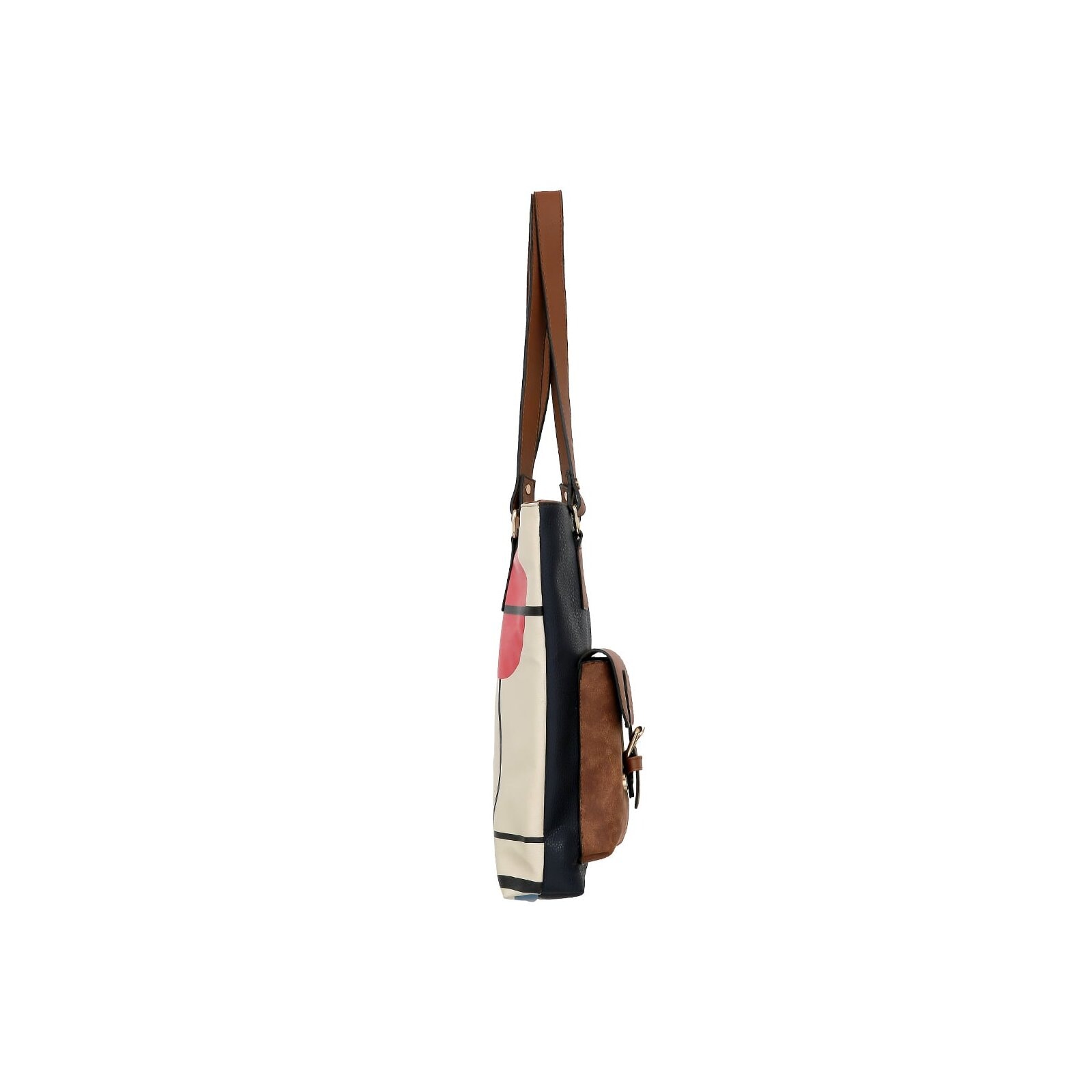 DOGO Umhängetasche »Multi Pocket Bag Bauhaus Birdie Damen Handtaschen (Fashion) /«, Vegan