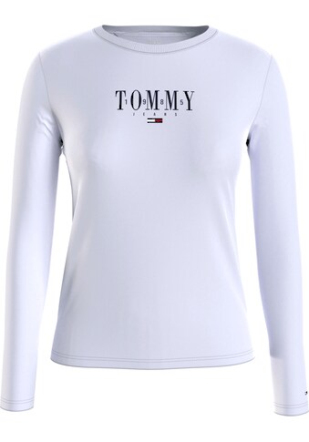 Tommy Jeans Rundhalsshirt »TJW SLIM ESSENTIAL LOGO 1 LS«, mit Tommy Jeans Logoschriftzug kaufen