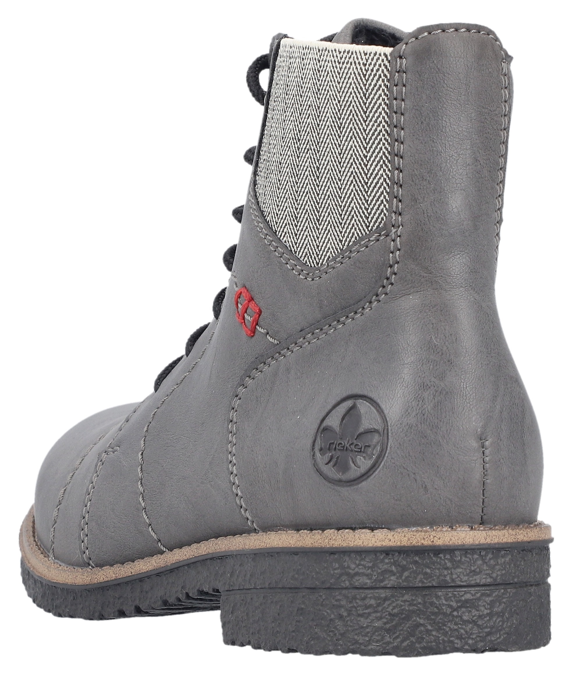 Rieker Schnürstiefelette, Schnürboots, Herbststiefelette, Blockabsatz, mit weicher Innensohle