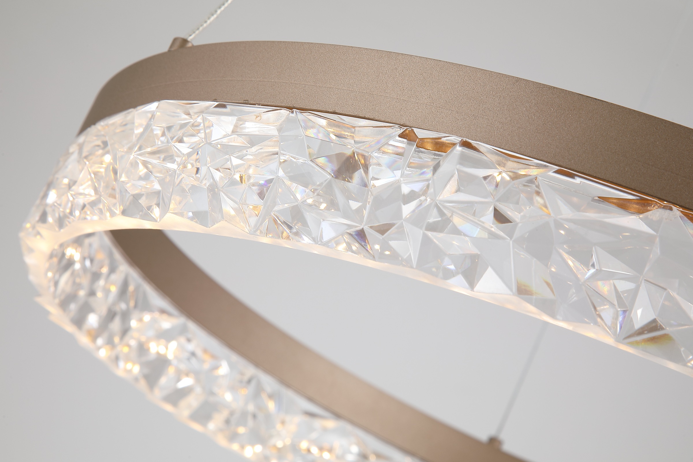 Searchlight LED Pendelleuchte »Maddie LED-Rundanhänger, Latte-Metall« LED-Modul 1 Stk.