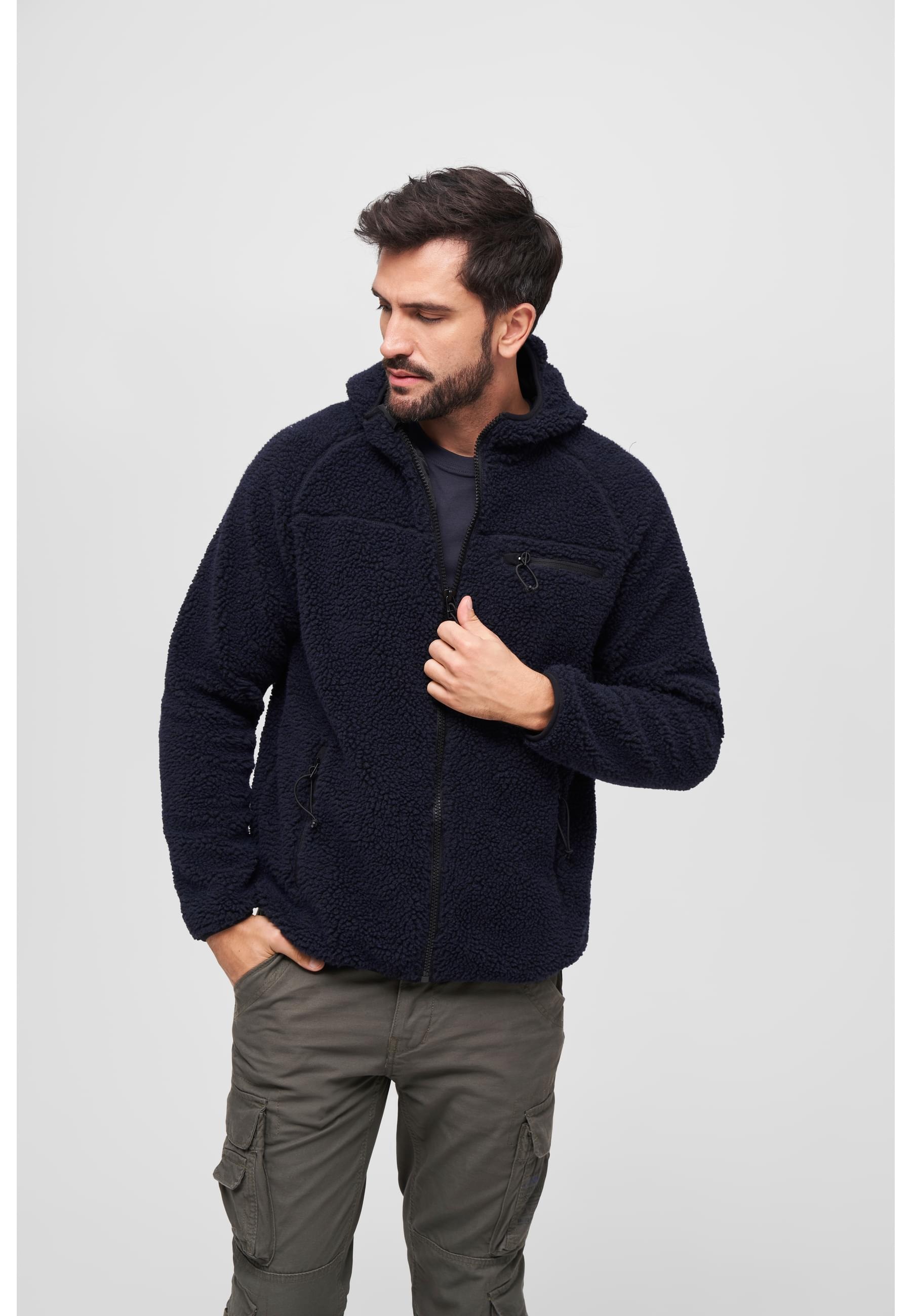 Brandit Anorak »Brandit Herren Teddyfleece Worker Jacket«, (1 St.), mit Kapuze