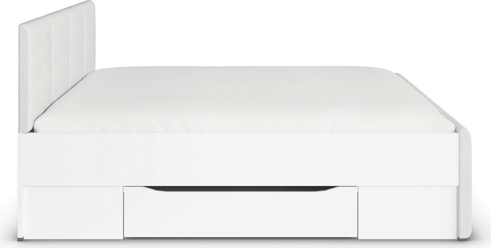OTTO home Bett "Doppelbett Polsterbett Stauraumbett AGORDO" 180x200 cm, Kopf- und Fußteil aus Cordstoff oder Webstoff, praktische Bettschubkästen für zusätzlichen Stauraum MADE IN GERMANY