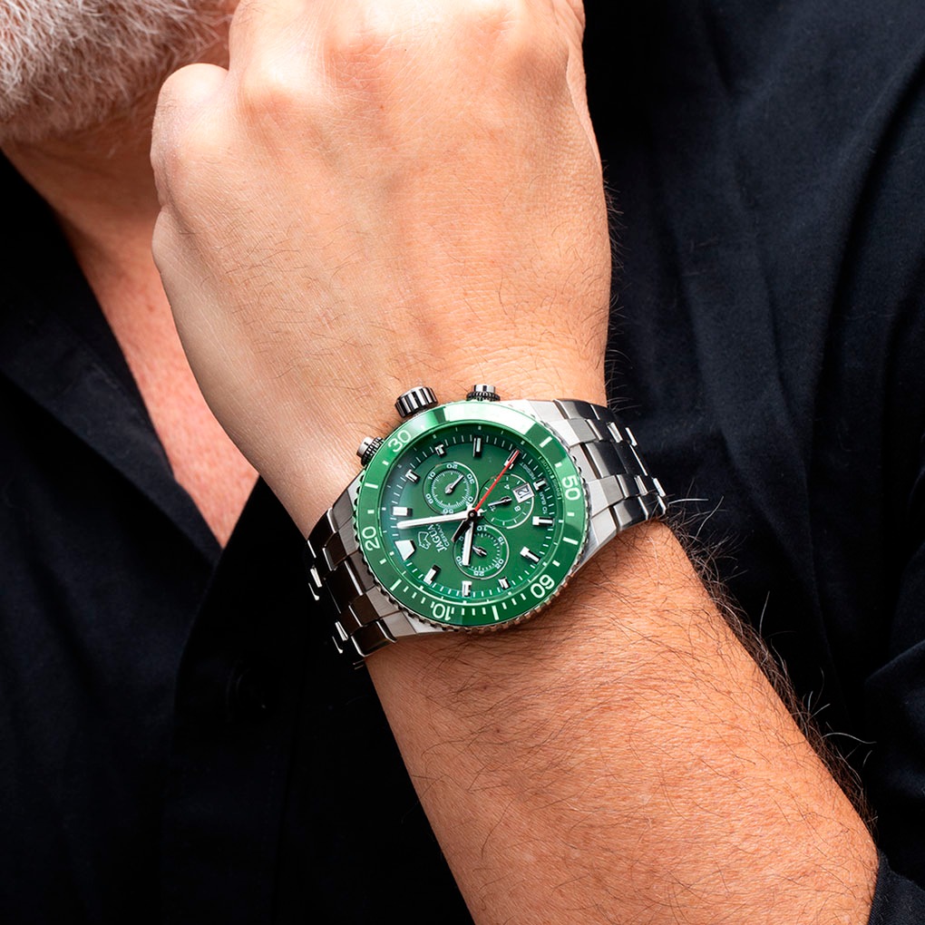 Jaguar Chronograph »Ceramic«, Quarzuhr, Armbanduhr, Herrenuhr,Swiss Made,Edelstahlband,Stoppfunktion