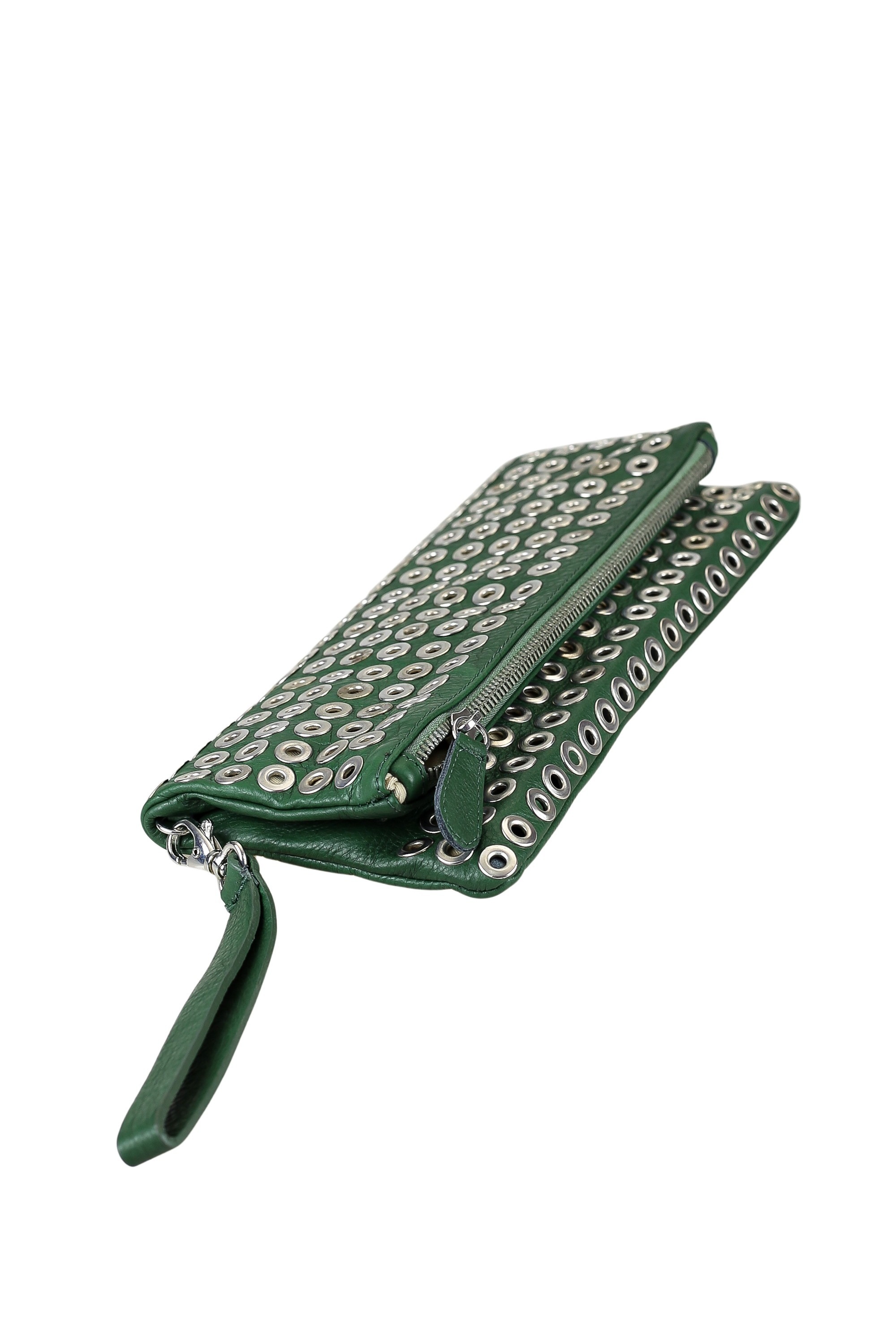 COLLEZIONE ALESSANDRO Clutch »Hornet«, aus Leder, Clutch mit Nieten