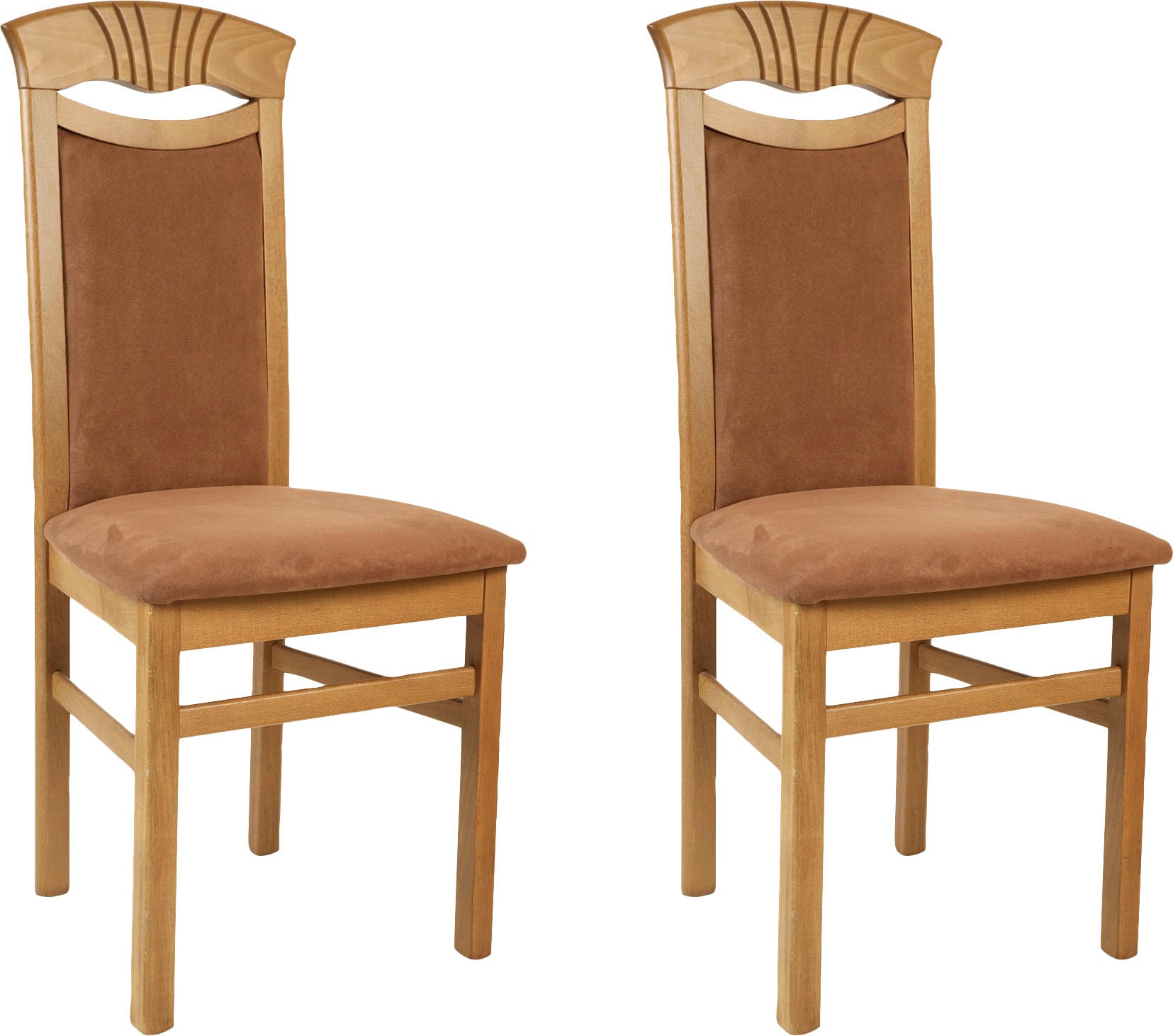 Home affaire Esszimmerstuhl "Franz" (Set) 2 Stk. Microfaser strapazierfähig günstig online kaufen