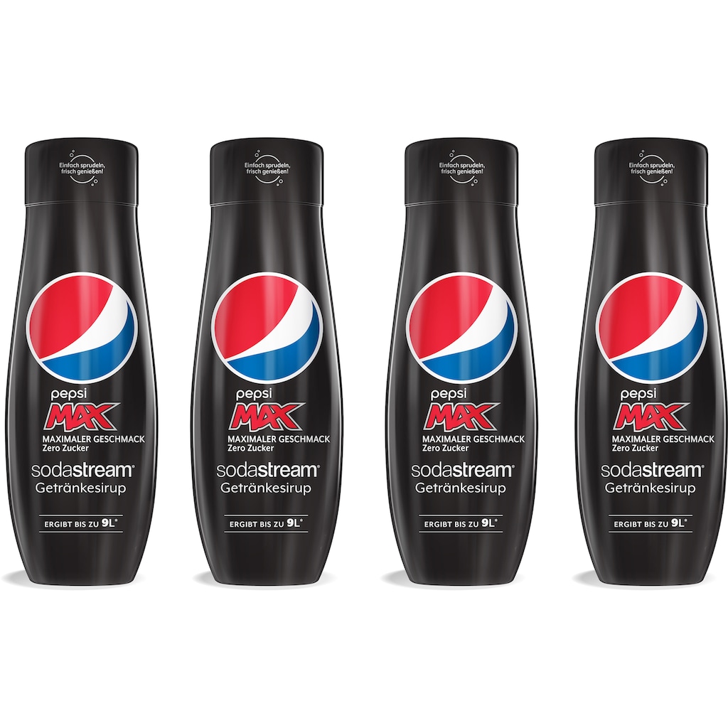 SodaStream Getränke-Sirup, Pepsi Max, 0,44 l, (4 Flaschen)