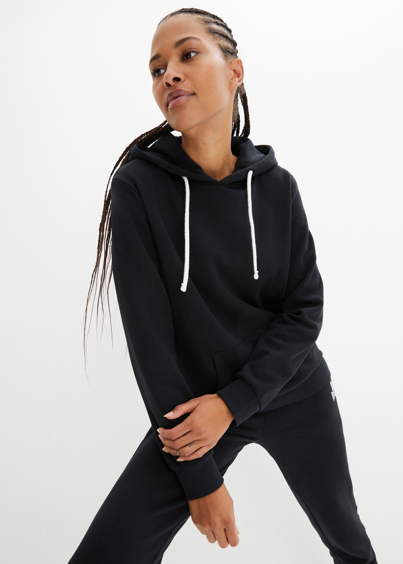 bonprix Jogginganzug Jogginganzug mit Baumwolle (2-tlg)