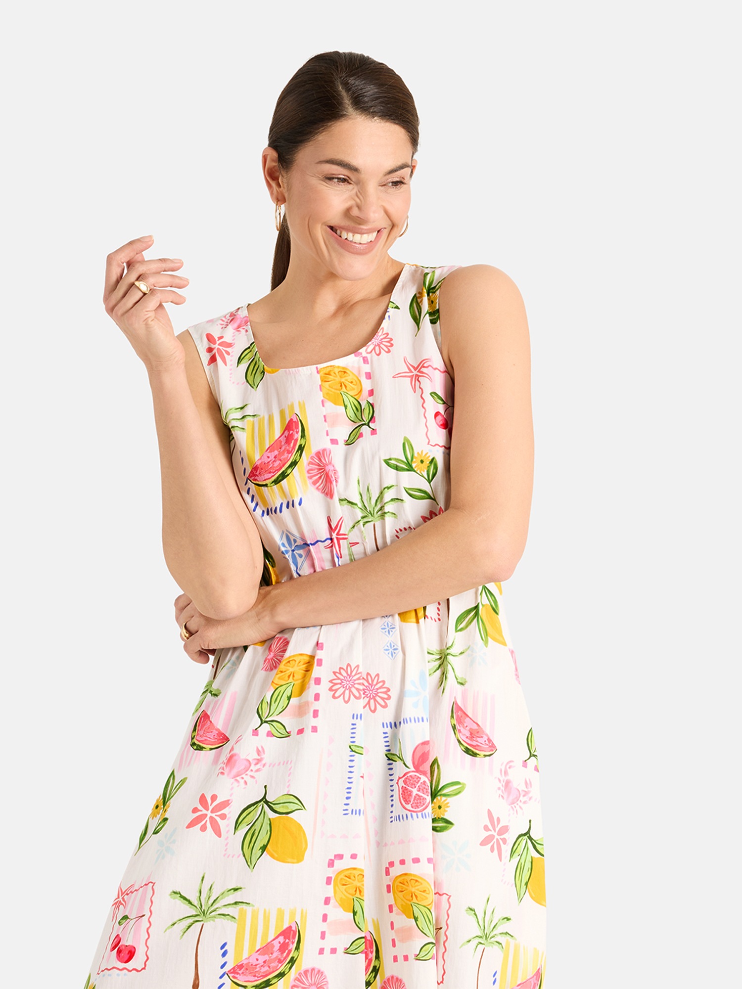 Lieblingsstück Sommerkleid »RosaleaL« Eingrifftaschen in Midi-Länge, Allover-Print