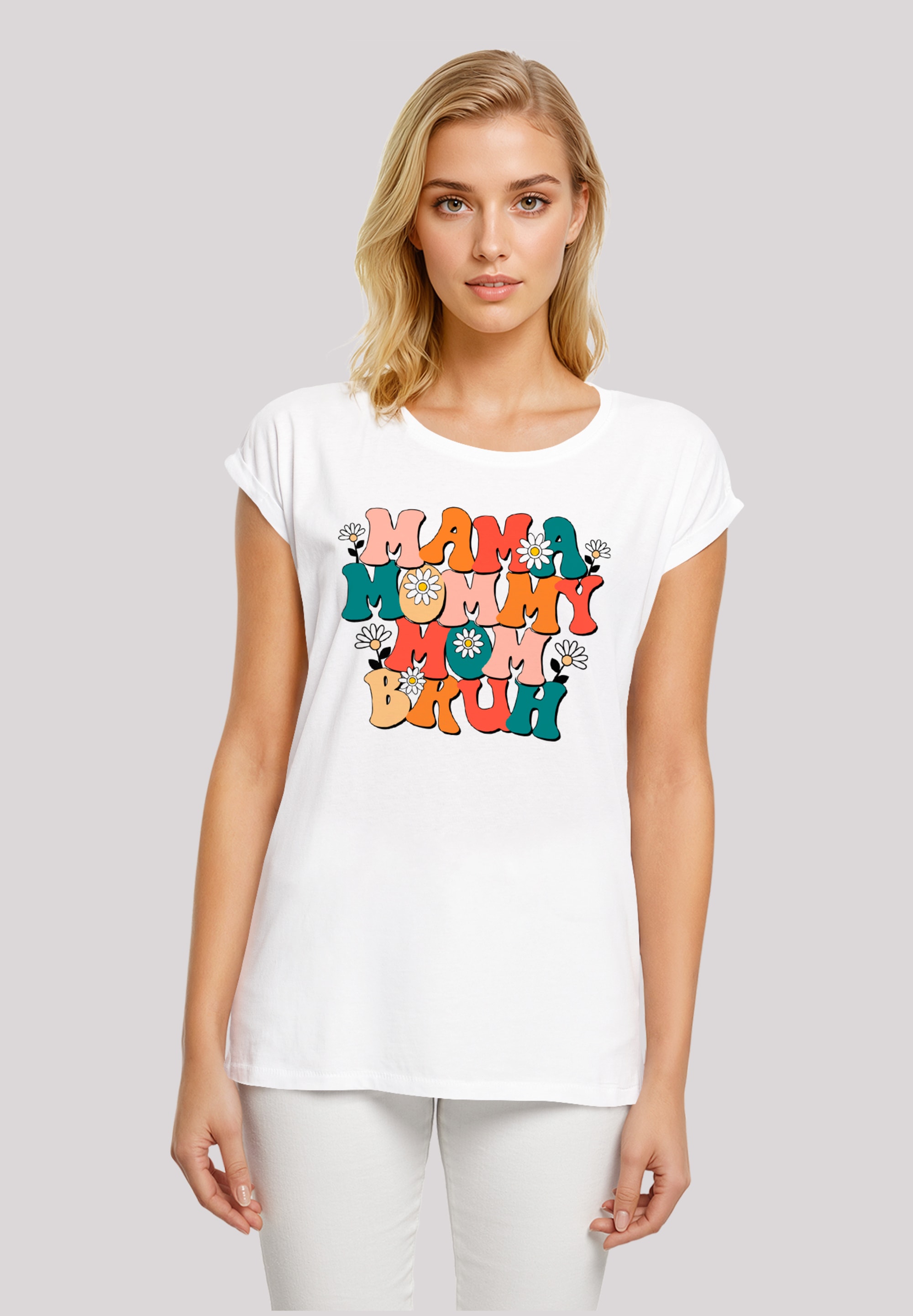 F4NT4STIC T-Shirt "Mothers Day Floral Accent Mom Life", Premium Qualität günstig online kaufen