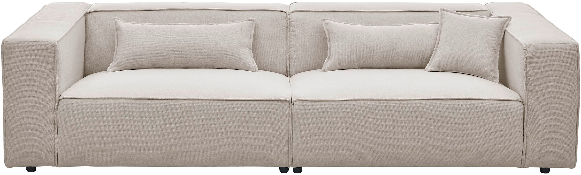 LeGer Home by Lena Gercke 3-Sitzer "PIARA, Couch mit Kedernaht, Sofa in Cor günstig online kaufen