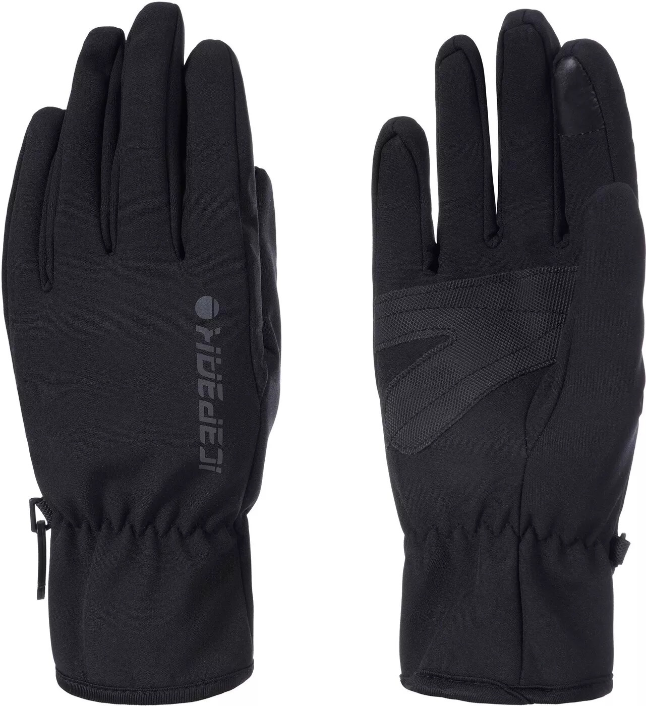 ICEPEAK Herren Multisporthandschuhe "HUSTONVILLE"basic schwarz, Gr. L, Obermaterial: 94% Polyester, 6% Elasthan, Handschuhe