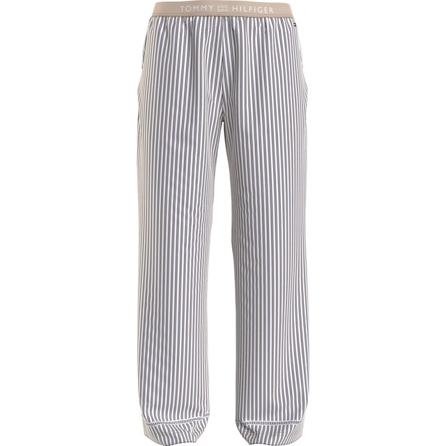 WOVEN Schriftzug Tommy Bündchen »TH Hilfiger mit für | PANTS«, abgesetztem mit Tommy Underwear bestellen Hilfiger BAUR farblich Schlafhose