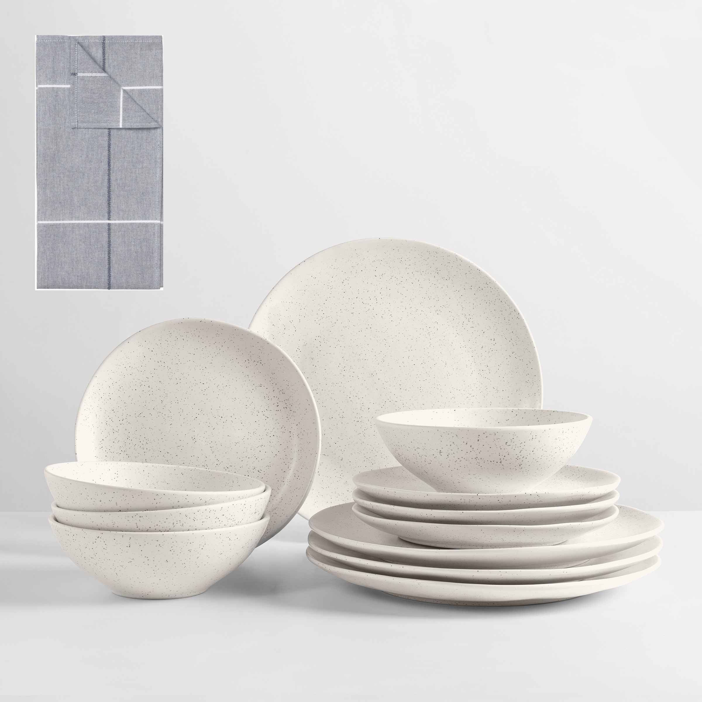 Broste Copenhagen Geschirr-Set "Nordic Vanilla, inklusive Geschirrtuch Set" günstig online kaufen