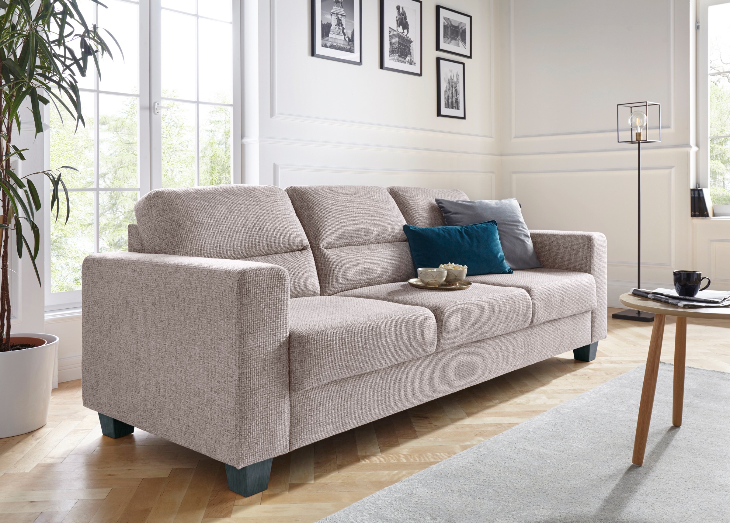 TRENDMANUFAKTUR 3-Sitzer "Chamber mit hohem Sitzkomfort" in zeitloser Optik günstig online kaufen
