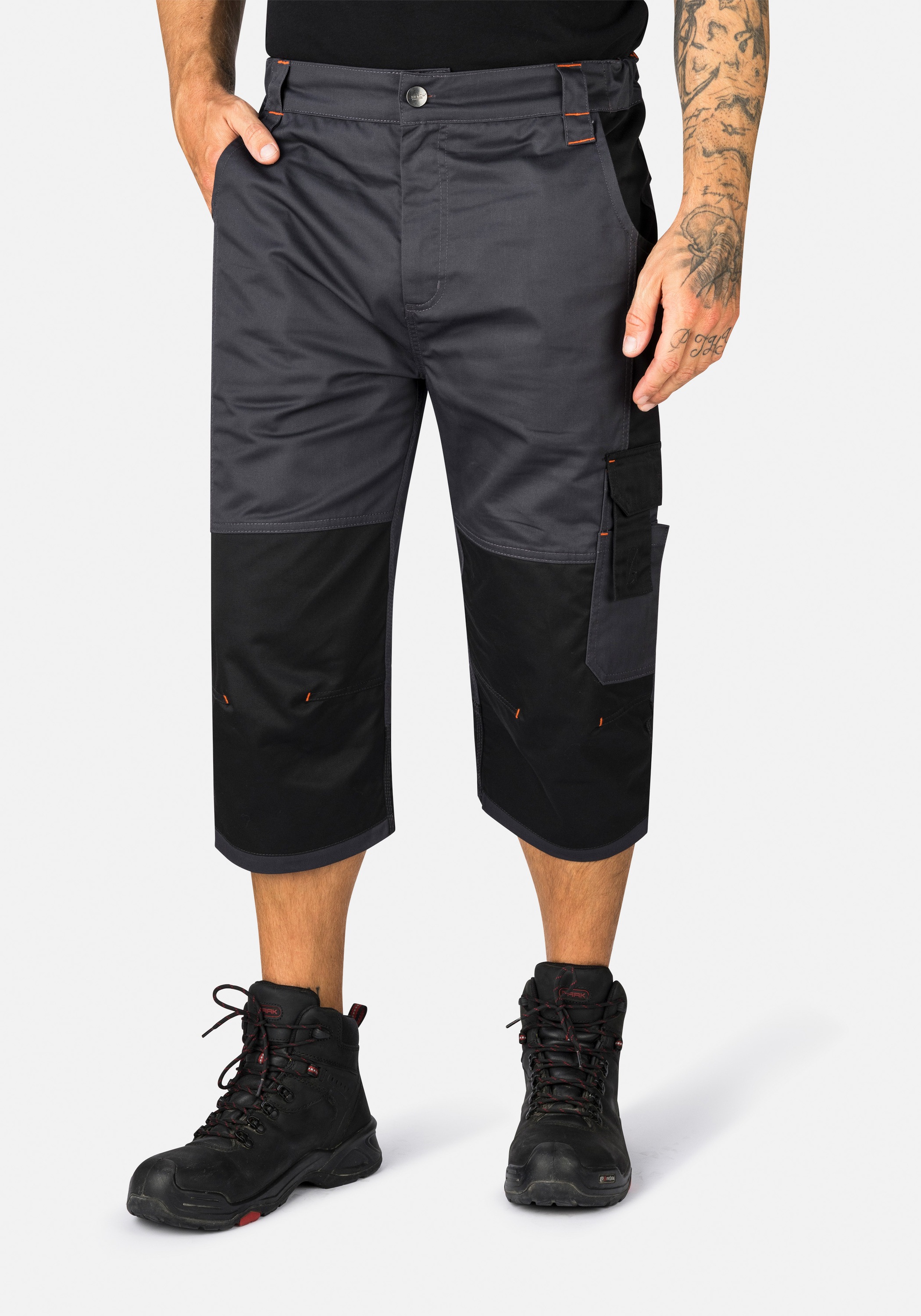 HERO by John Medoox Arbeitsshorts "TACOMA Workwear 3/4-Hose" Arbeits-3/4-Cargohose in Funktionsqualität für Herren