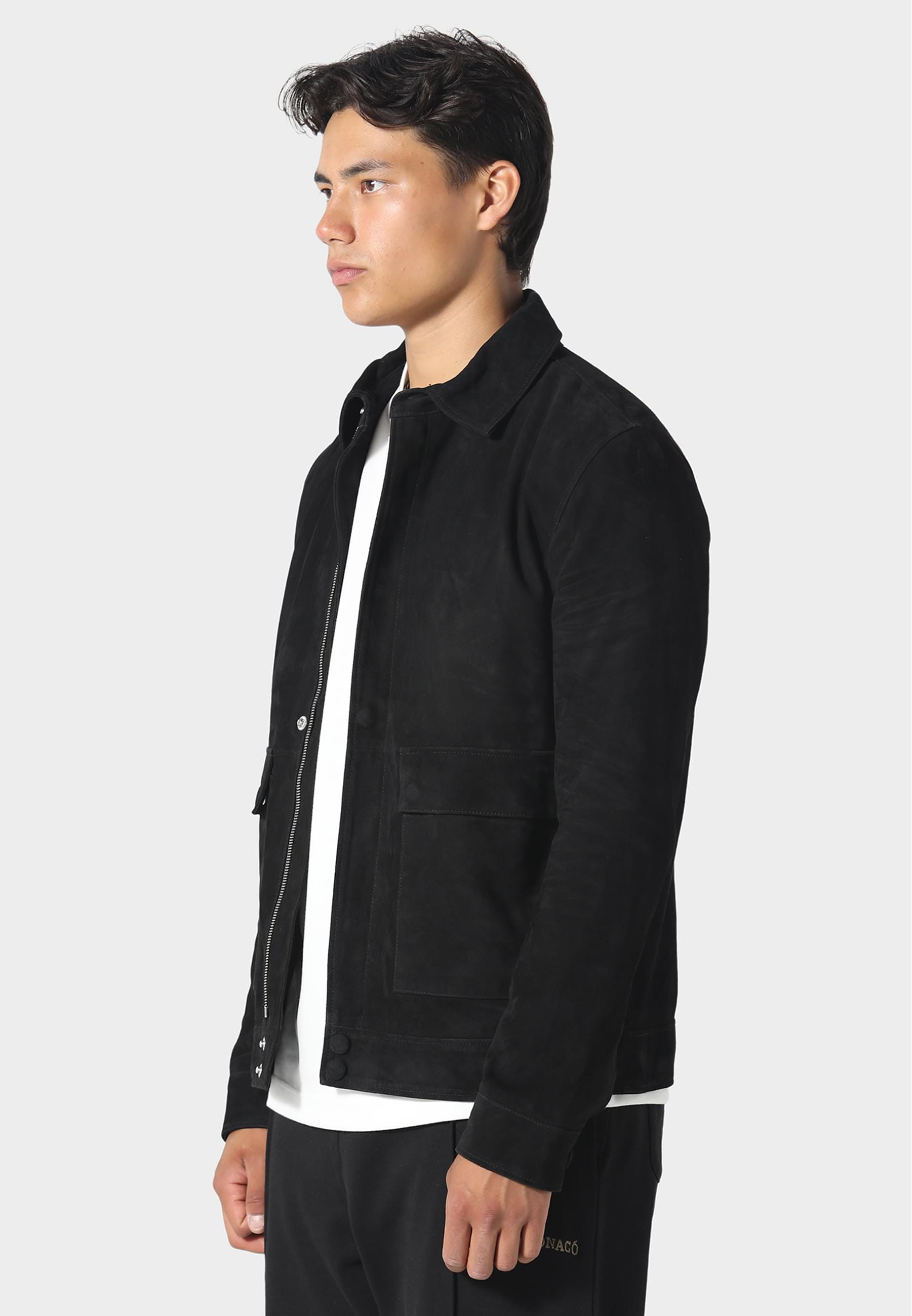 Pas De Monaco Lederjacke »Pas De Monaco SWADE JACKET« 1 Stk. tlg. ohne Kapuze