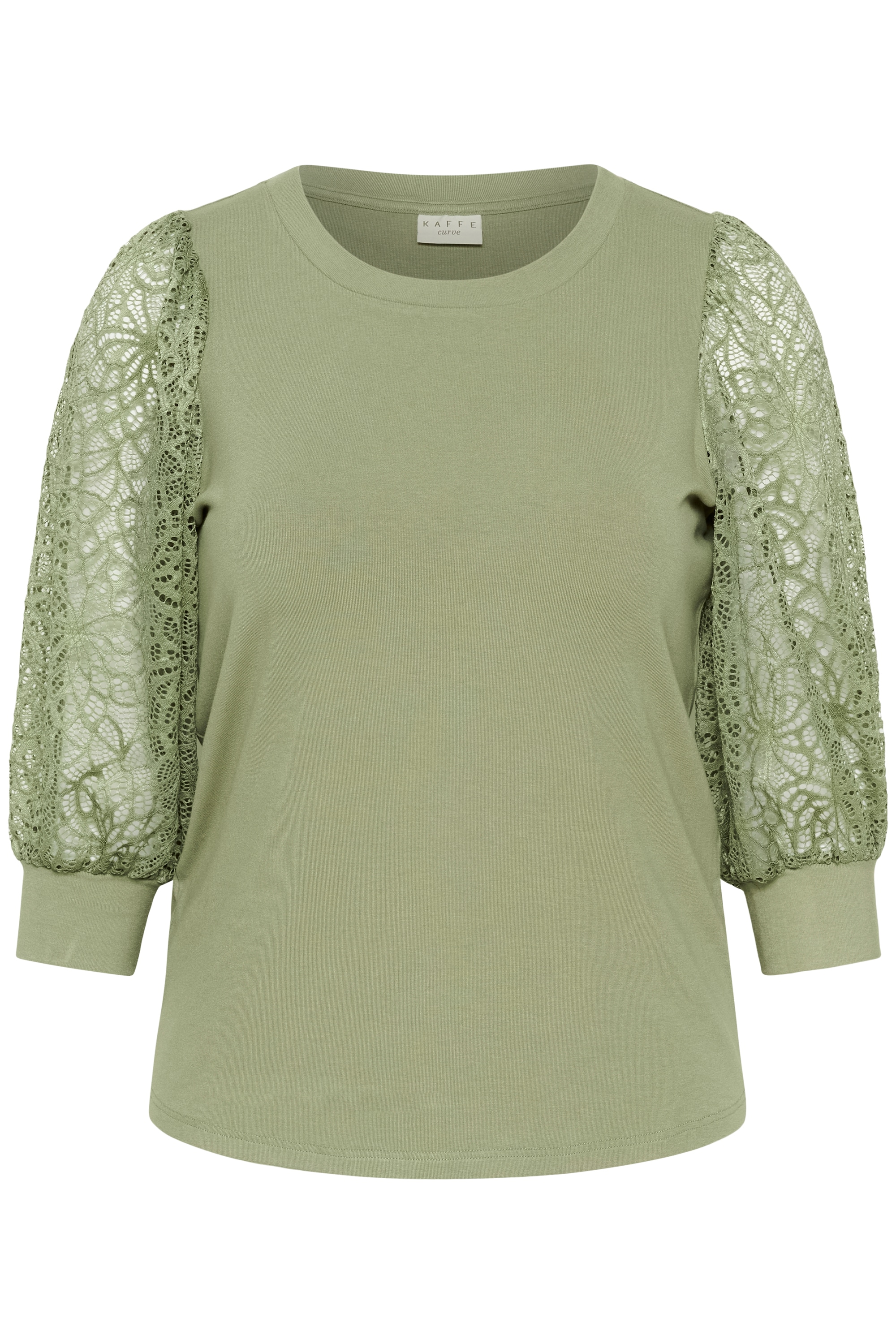 KAFFE Curve Longtop "Damen Langarm-Shirt KCbella"