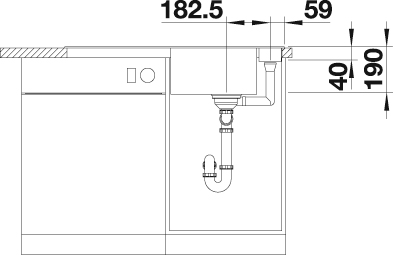 Blanco Granitspüle »AXIA III 5 S«, aus SILGRANIT®, inkl. Glasschneidebrett